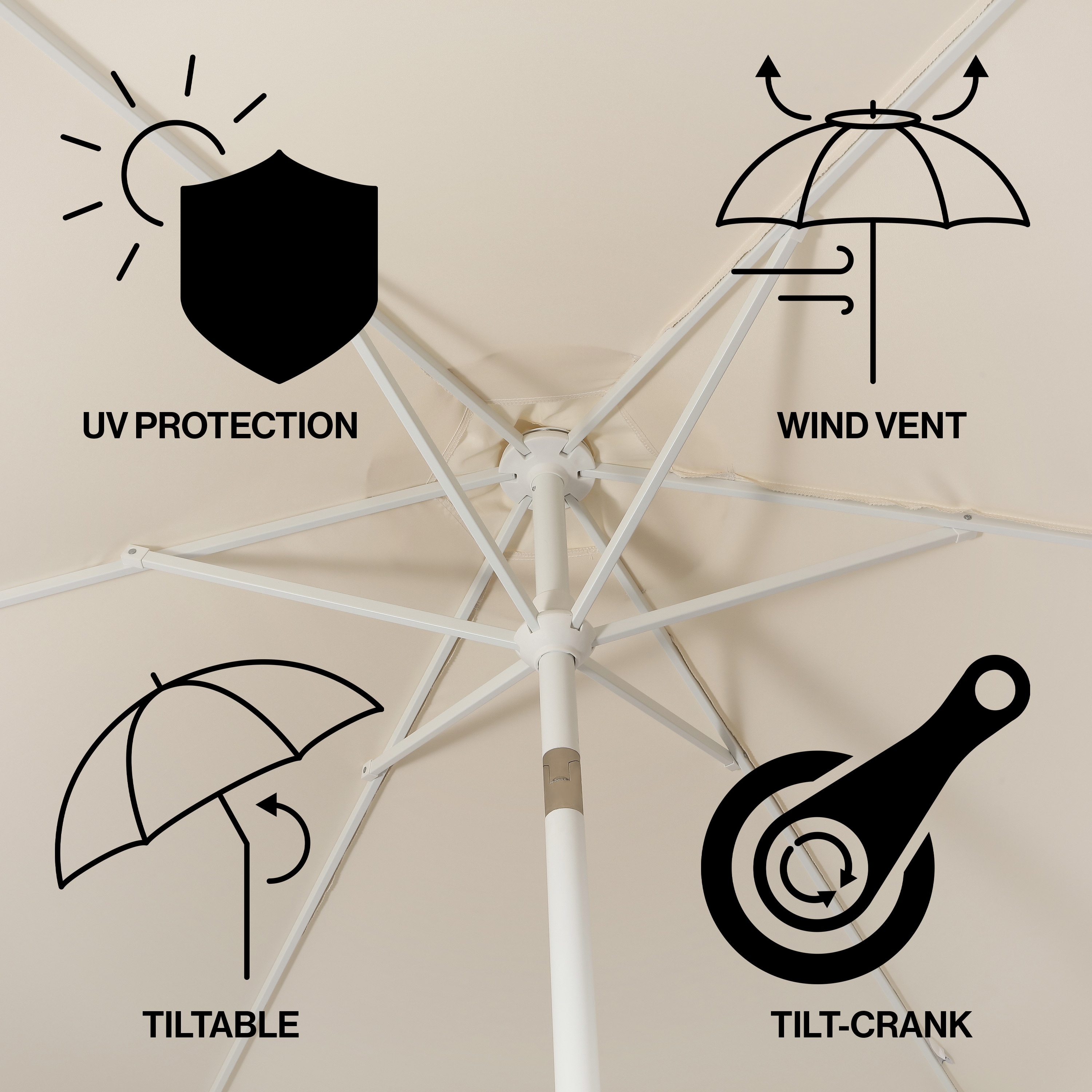 JONATHAN  Y UMB1001E Umbrellas-2 - View #3
