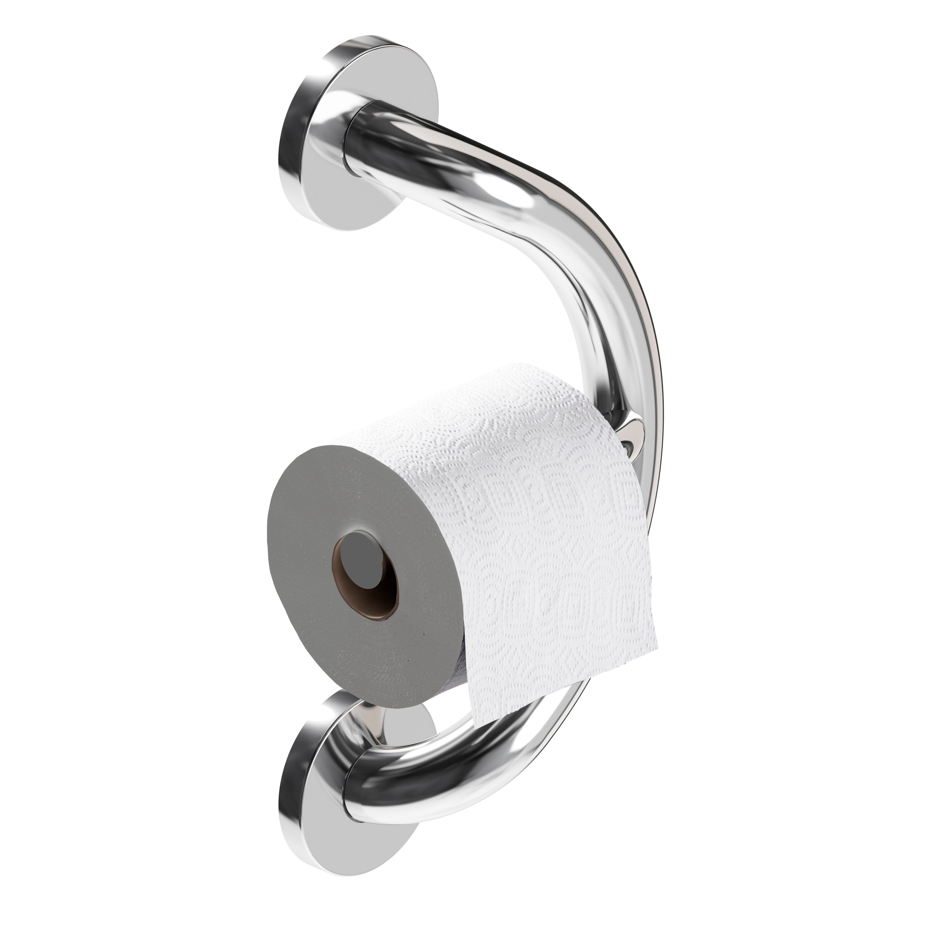 HealthCraft PLUS-TP-CP PLUS Series 11.3-in Chrome Polished Wall mount ADA Compliant Grab Bar ( 500-lb Weight Capacity )