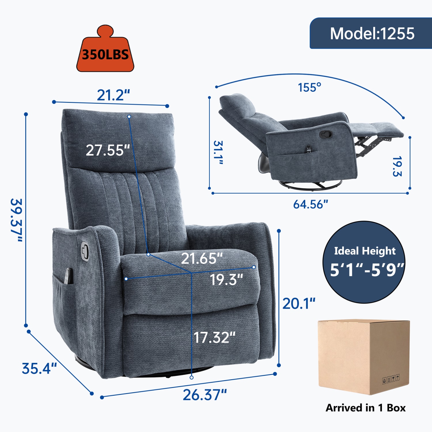 Streamdale Furniture W1803P321823 recliners - View #2