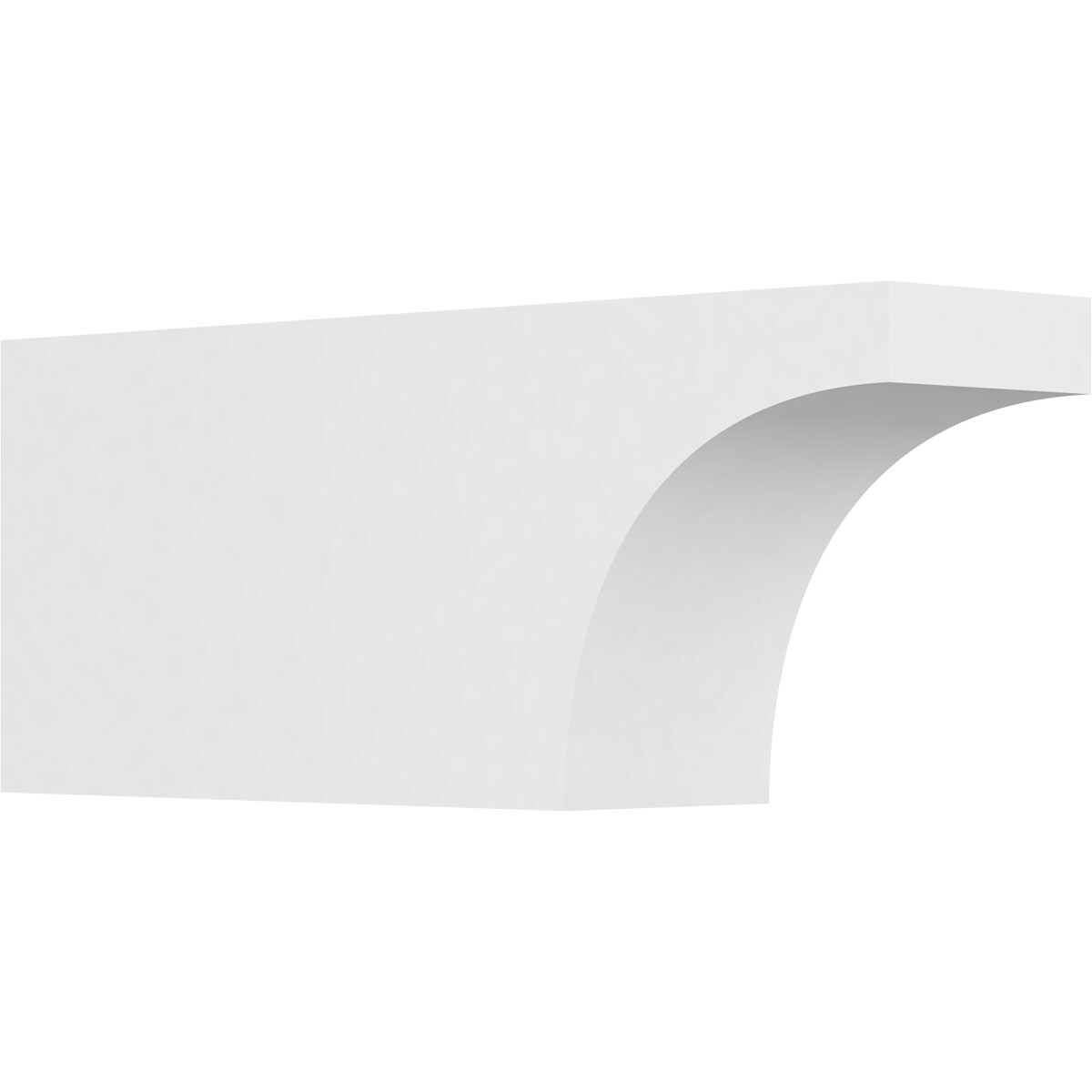 Ekena Millwork RFTP05X08X20HUN Standard Huntington 5-in X 8-in X 20-in White PVC Rafter tail