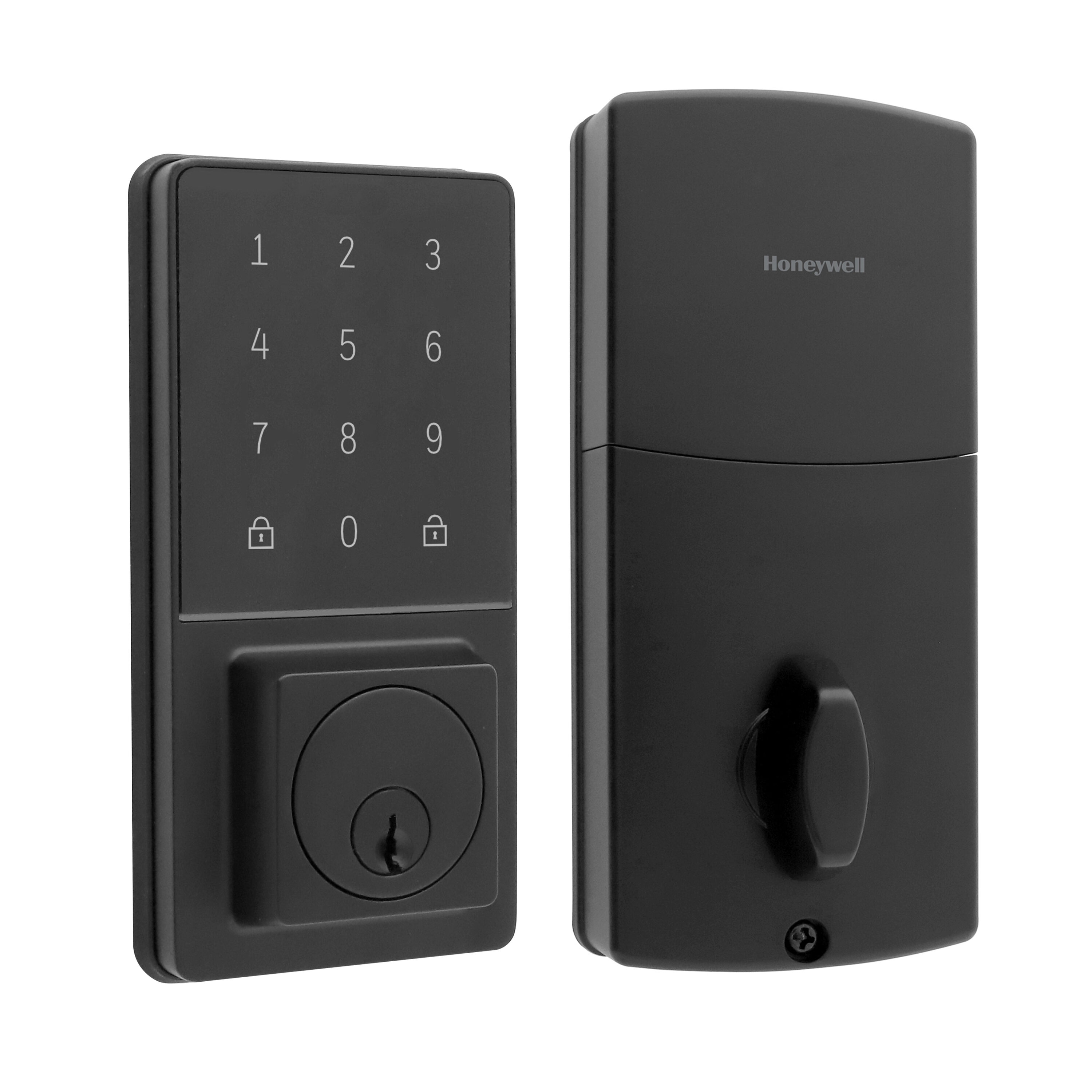 Honeywell Matte Black Electronic Deadbolt Touchscreen Keypad 8635212 at ...