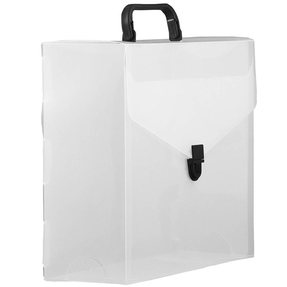 JAM Paper Clear Plastic 10-in x 12-in x 4-in Buckle Portfolio at Lowes.com