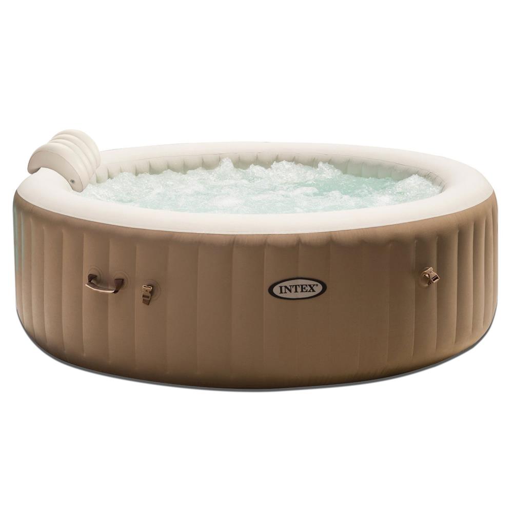 Intex 6-Person 140-Jet Round Inflatable Hot Tub at Lowes.com