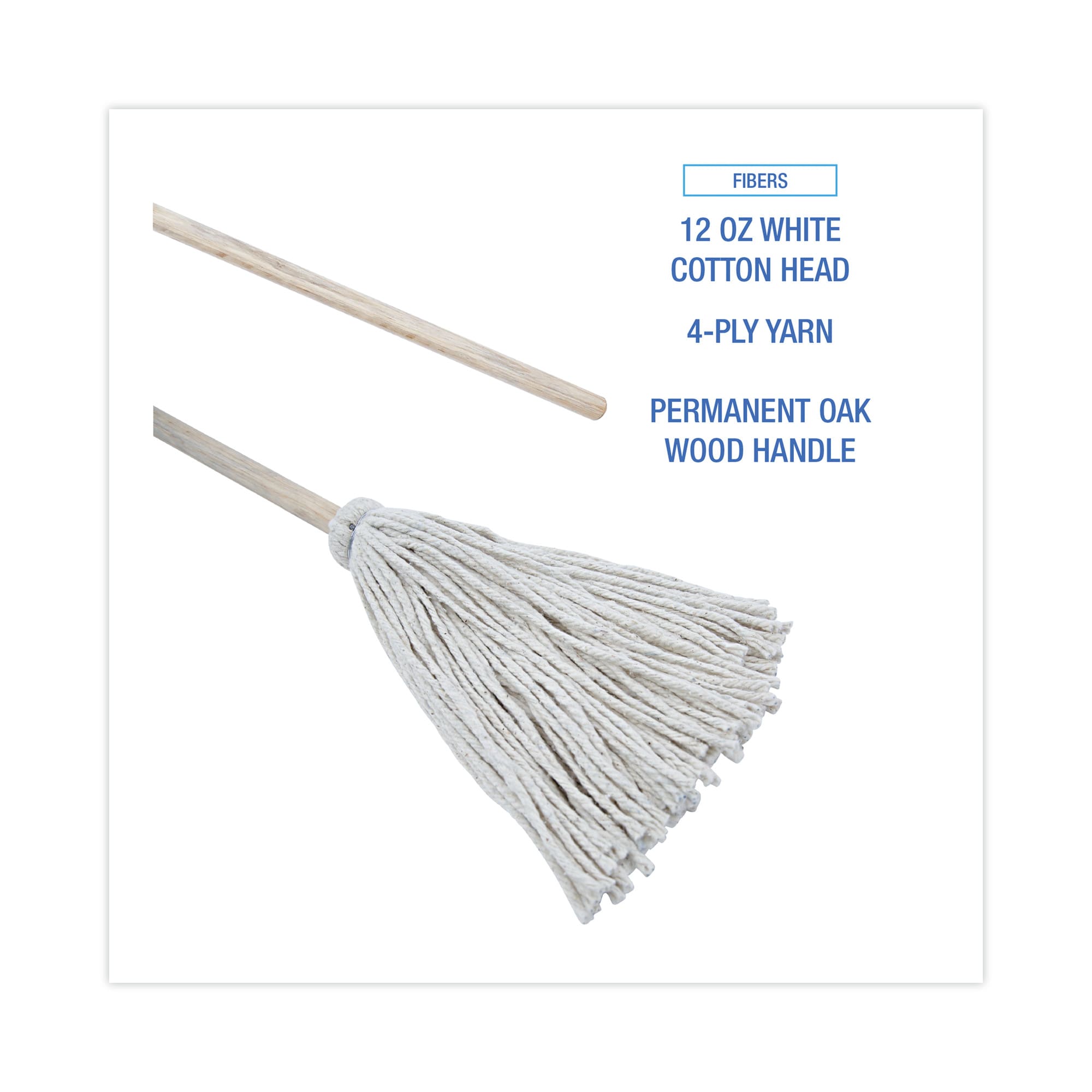 Boardwalk Deck mop Cotton Non-wringing String Wet Mop in the Wet Mops ...