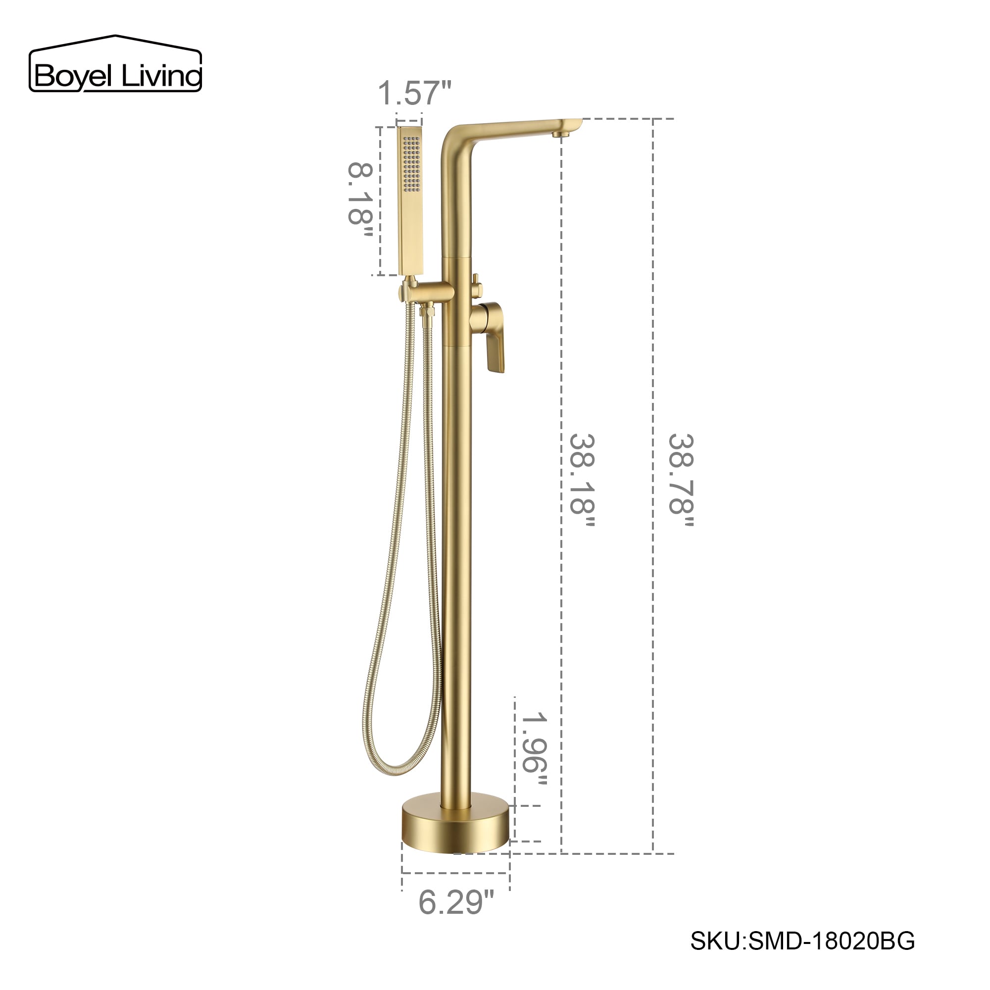 Clihome SMD-18020BG Roman-Tub-Faucets - View #5