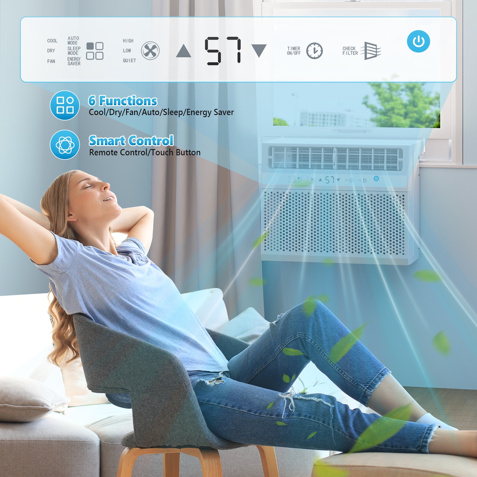 COWSAR LSA5418WAC12K Window-Air-Conditioners - View #3