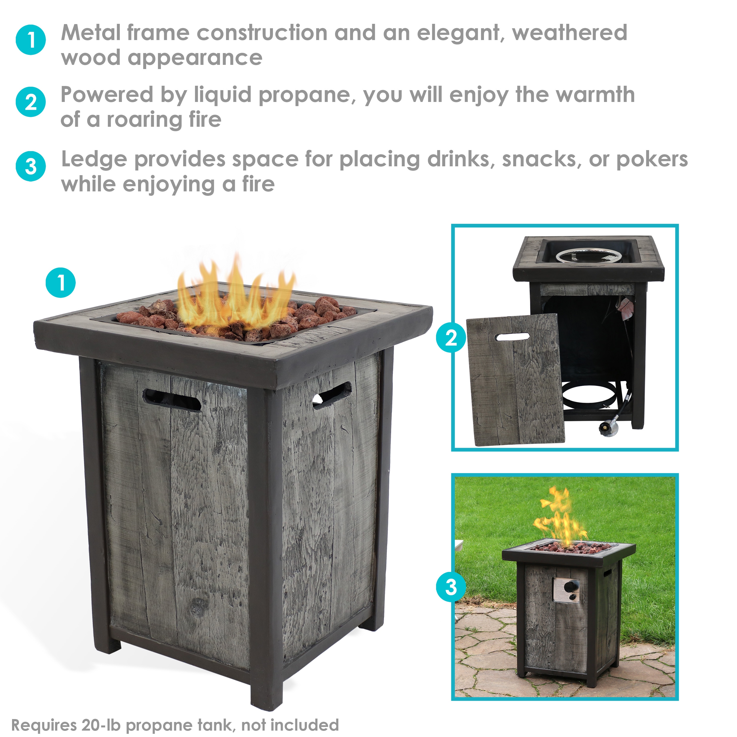 Sunnydaze Decor WAR-833 Outdoor-Gas-Firepits - View #10