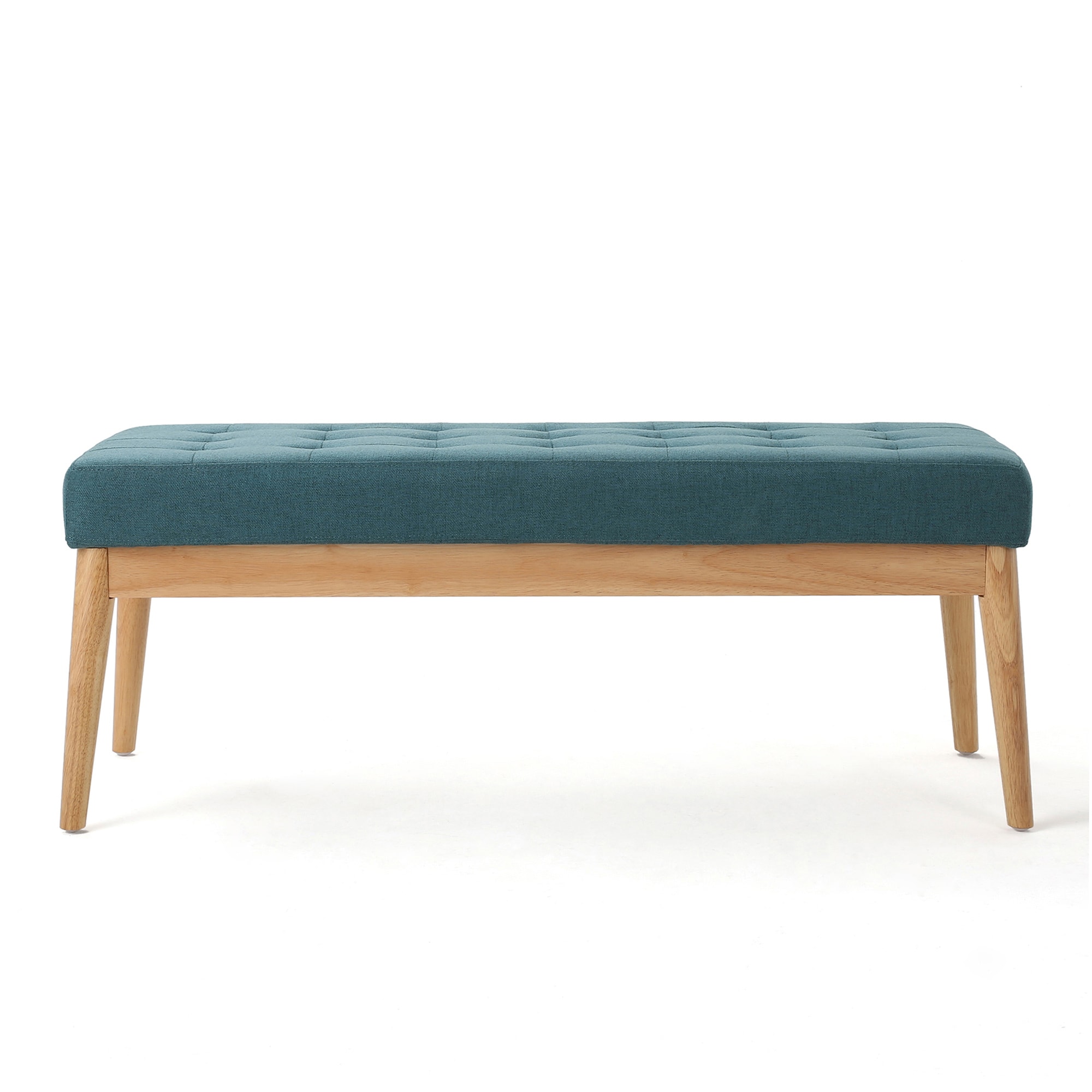 Bybafun YD3800070 Modern Teal Accent Bench 43.5-Inches x 17-Inches x 17-Inches