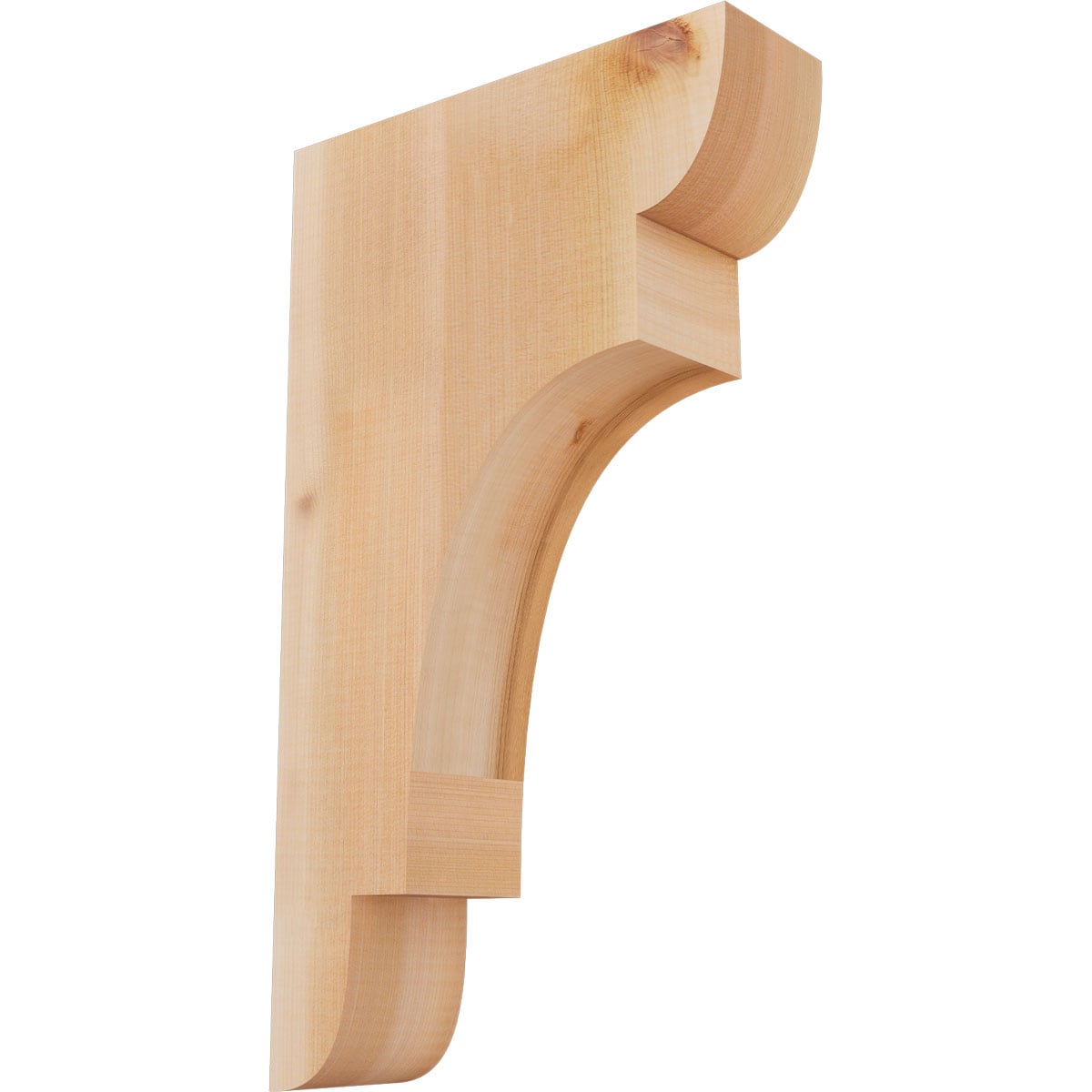 Ekena Millwork COR04X12X20NEB00SWR 3-1/2-in x 12-in x 20-in New brighton Unfinished Western red cedar Wood Paintable/Stainable Corbel