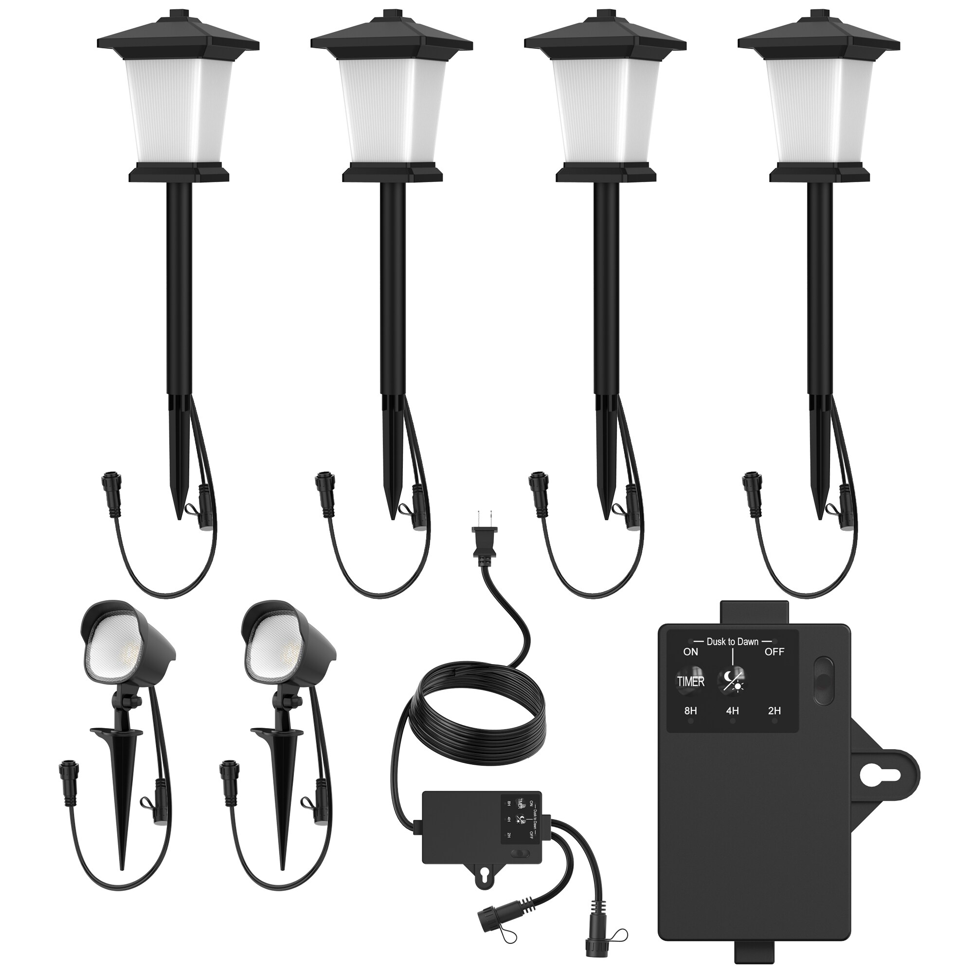 Harbor Breeze ZDL1252 200 -Lumens 68 -Watt Black Line voltage Warm White Plug-in LED Spot light