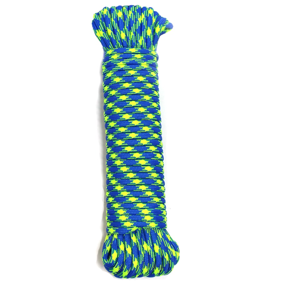  SGT KNOTS Solid Braid Nylon Utility Rope - Multipurpose Smooth  Nylon Braided Utility Cord Line - for Anchors, Crafts, Towing 1/8 x 50ft  (Royal Blue) : Tools & Home Improvement