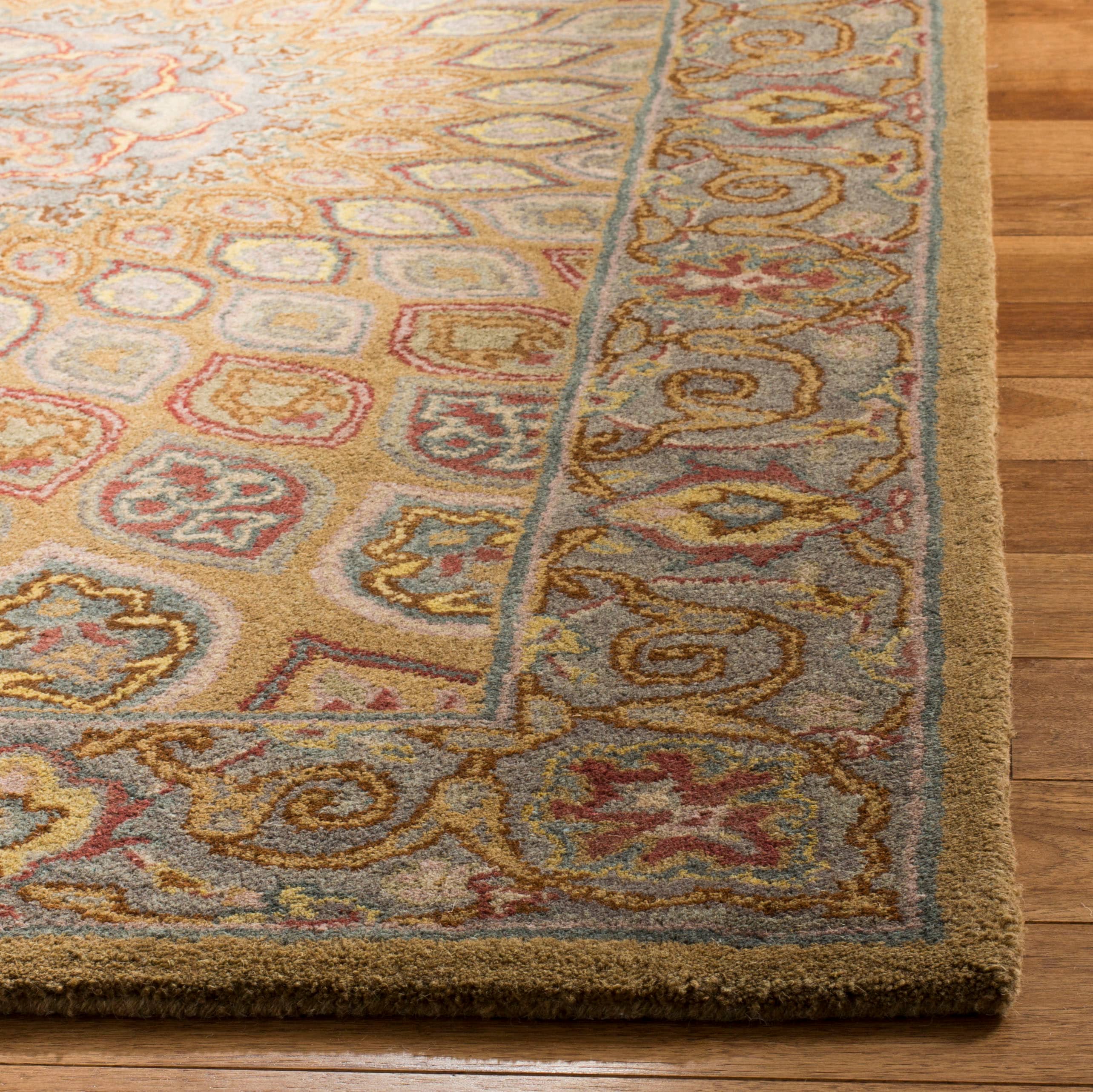 Safavieh Heritage 914A Lt. Brown Grey 7 x 7 Square Area rug in the Rugs ...