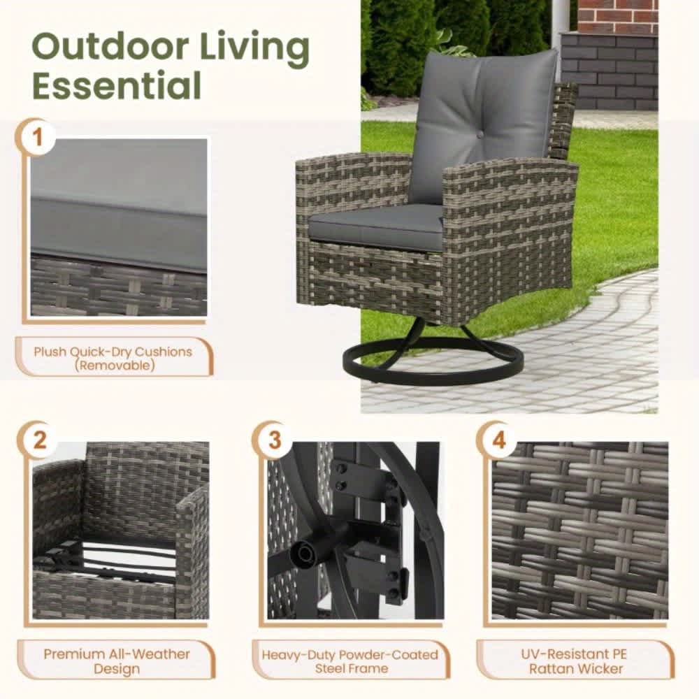 U-HOMY ZM-017GY-OT Patio-Conversation-Sets - View #7