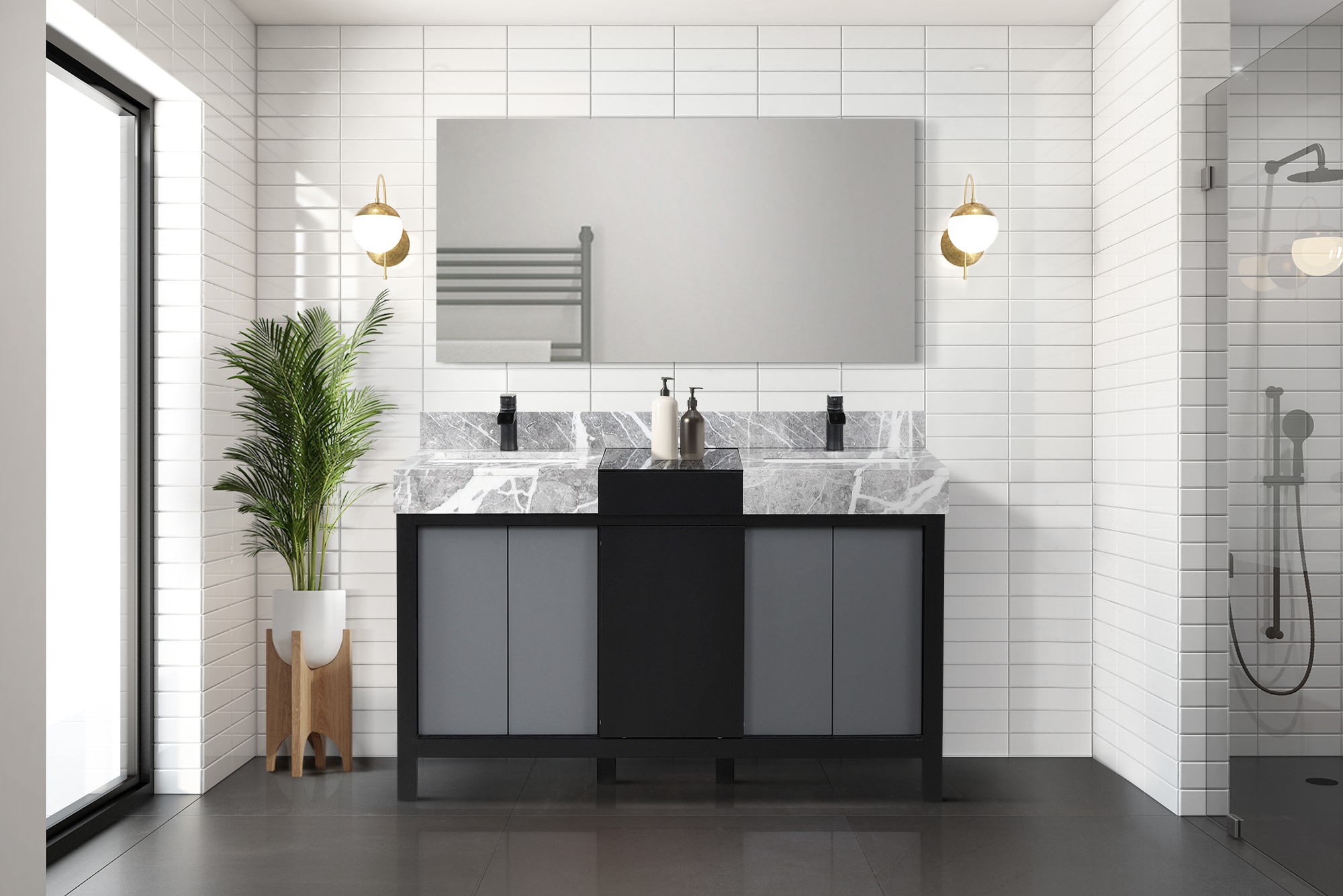 Lexora LZ342255SLISM53 Bath-Vanity-Combo - View #3