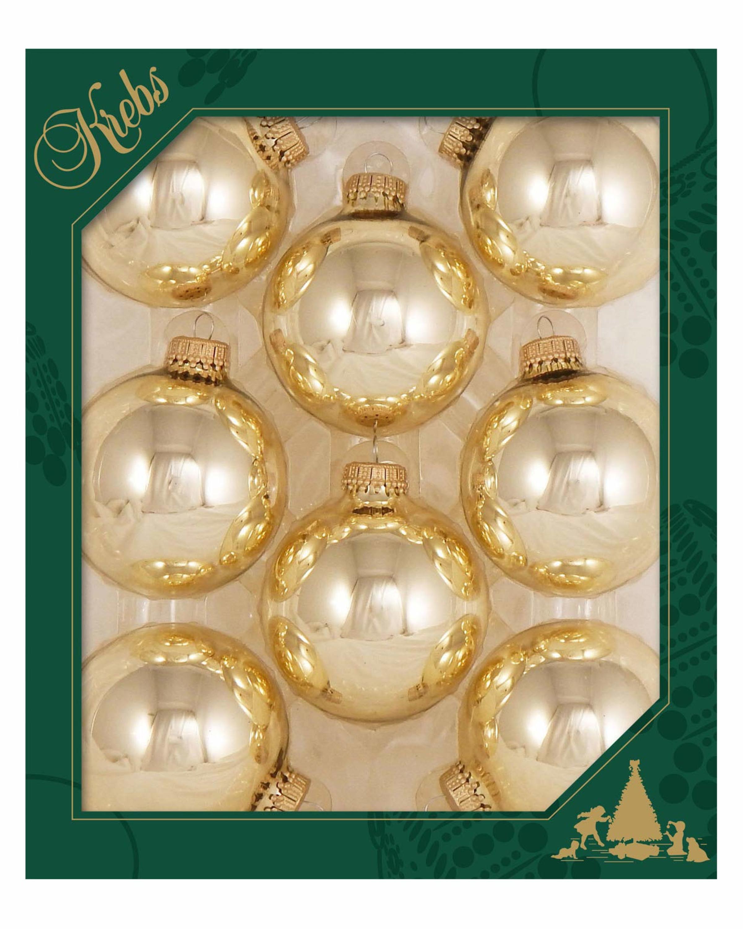 Krebs KBX70116 8 -Pack Gold Standard Indoor Ornament set