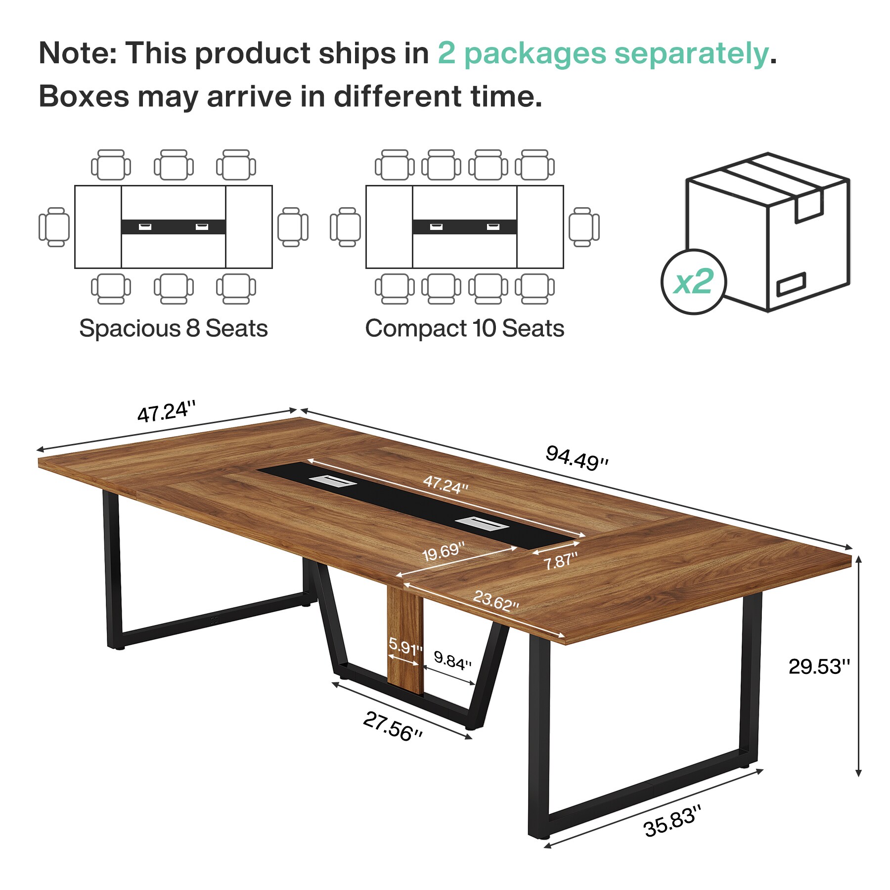 Tribesigns LWFD-XK00728 Office-Tables - View #6