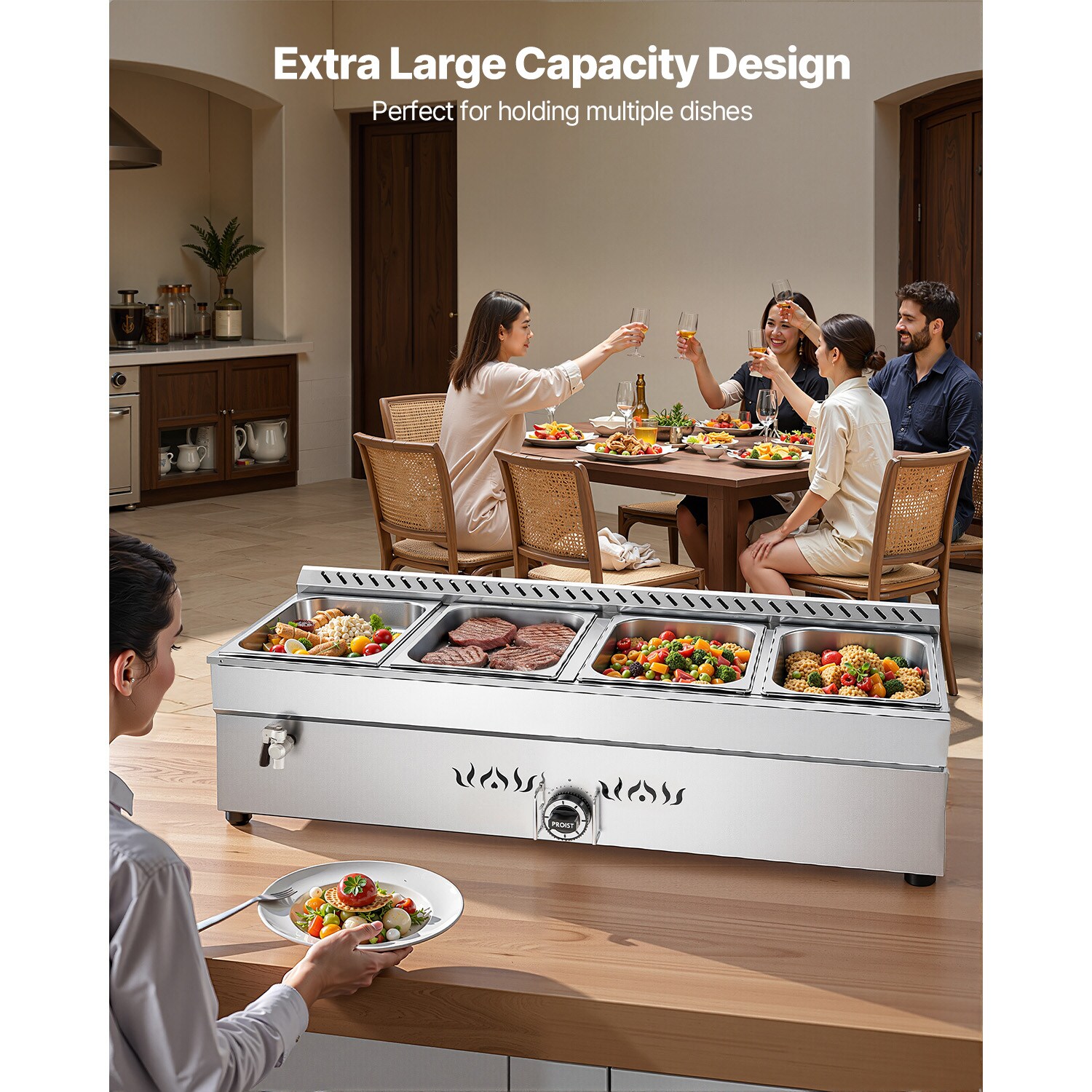 VEVOR SCRQZQZTMKZT08785V0 Buffet-Servers - View #2