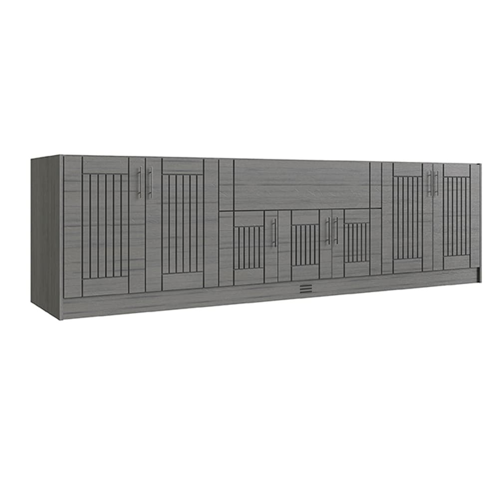 WeatherStrong WSE120WM-DDA Daytona 5 -Piece 121.25-in W x 28.5-in D x 34.5-in H Modular Outdoor Kitchen Set