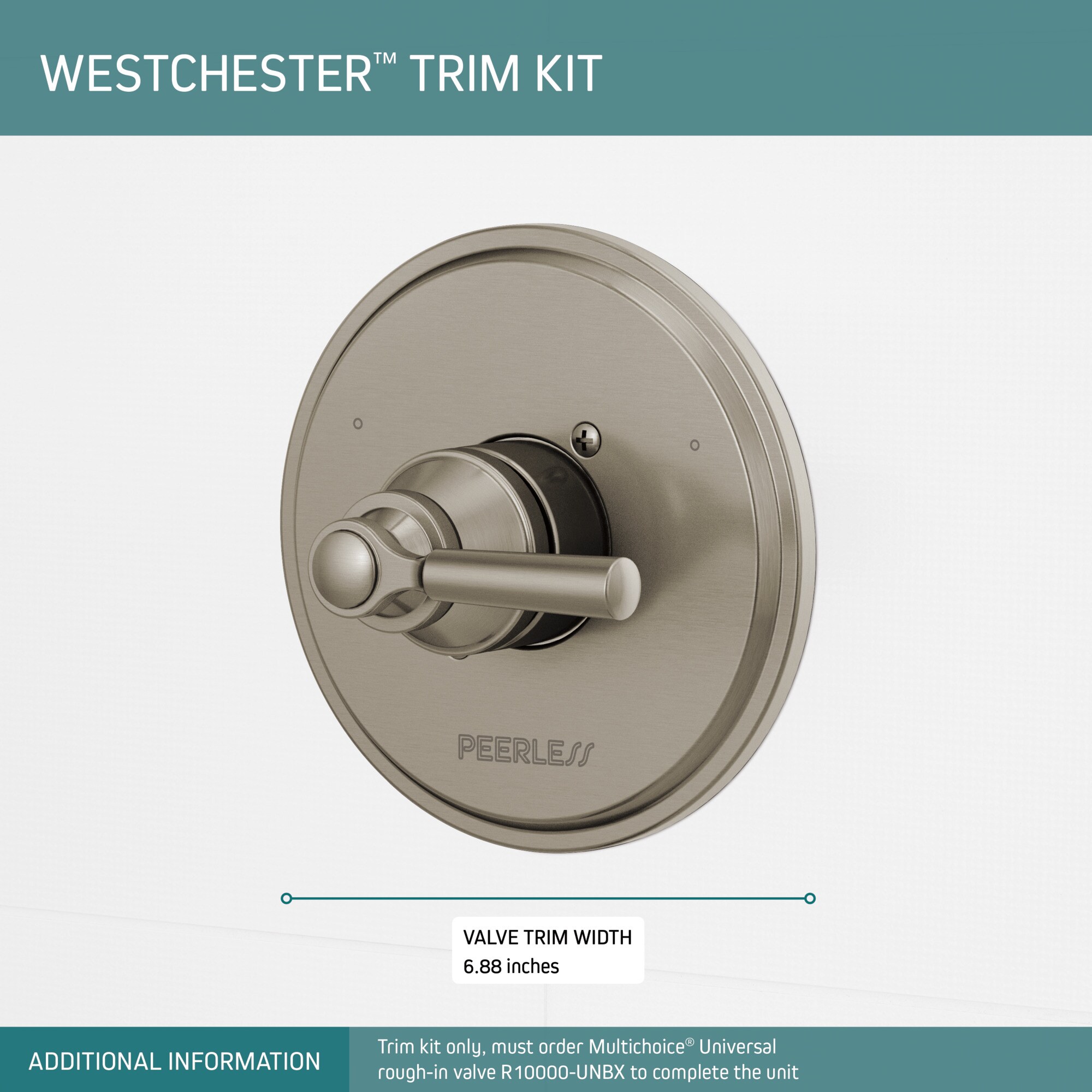 Peerless PTT14023-BN Bath-Shower-Facc - View #3