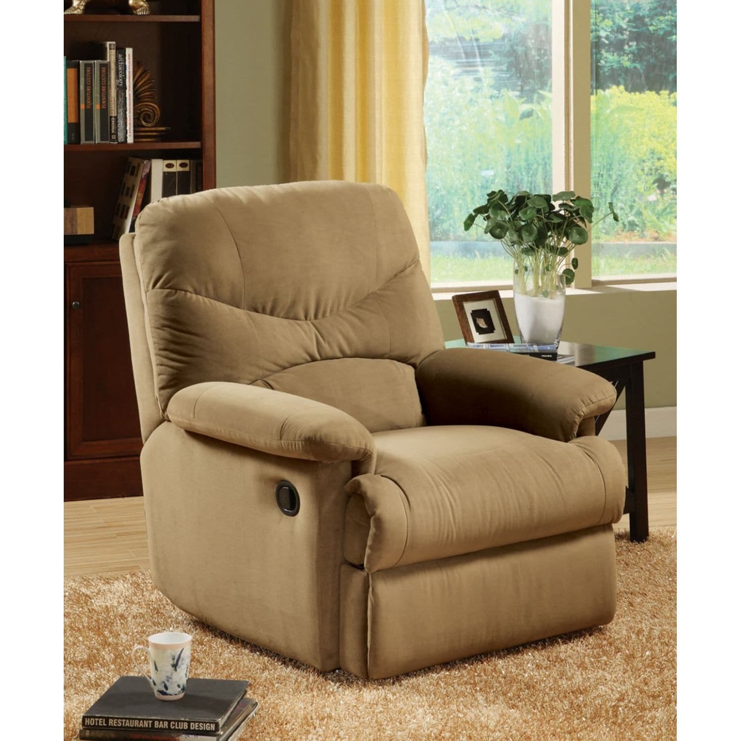 JASMODER 00627 35.00-Inches Modern Light Brown Sofa