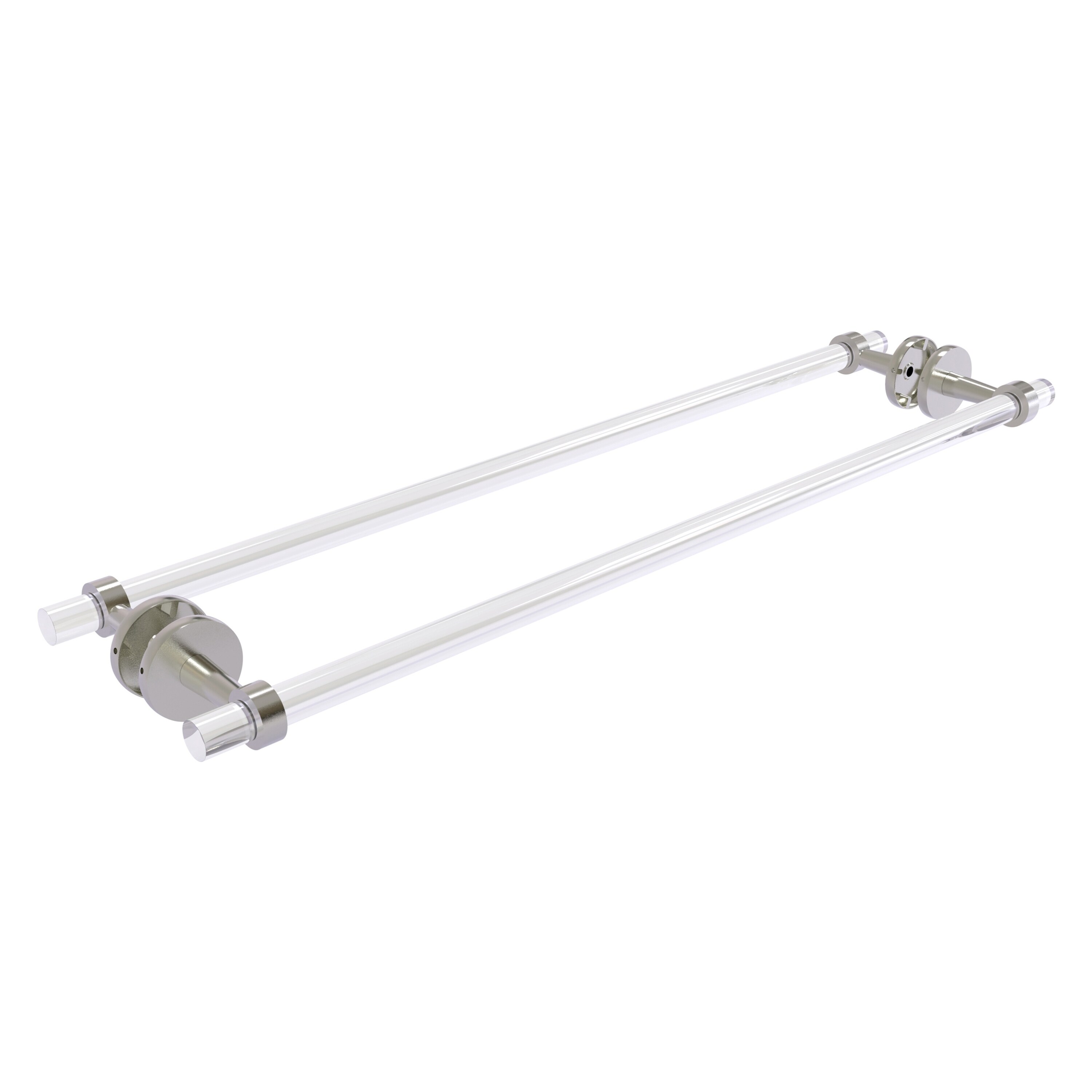 Allied Brass CV-41-BB-30-SN Clearview 30-in double Satin Nickel Wall mount Double Towel Bar