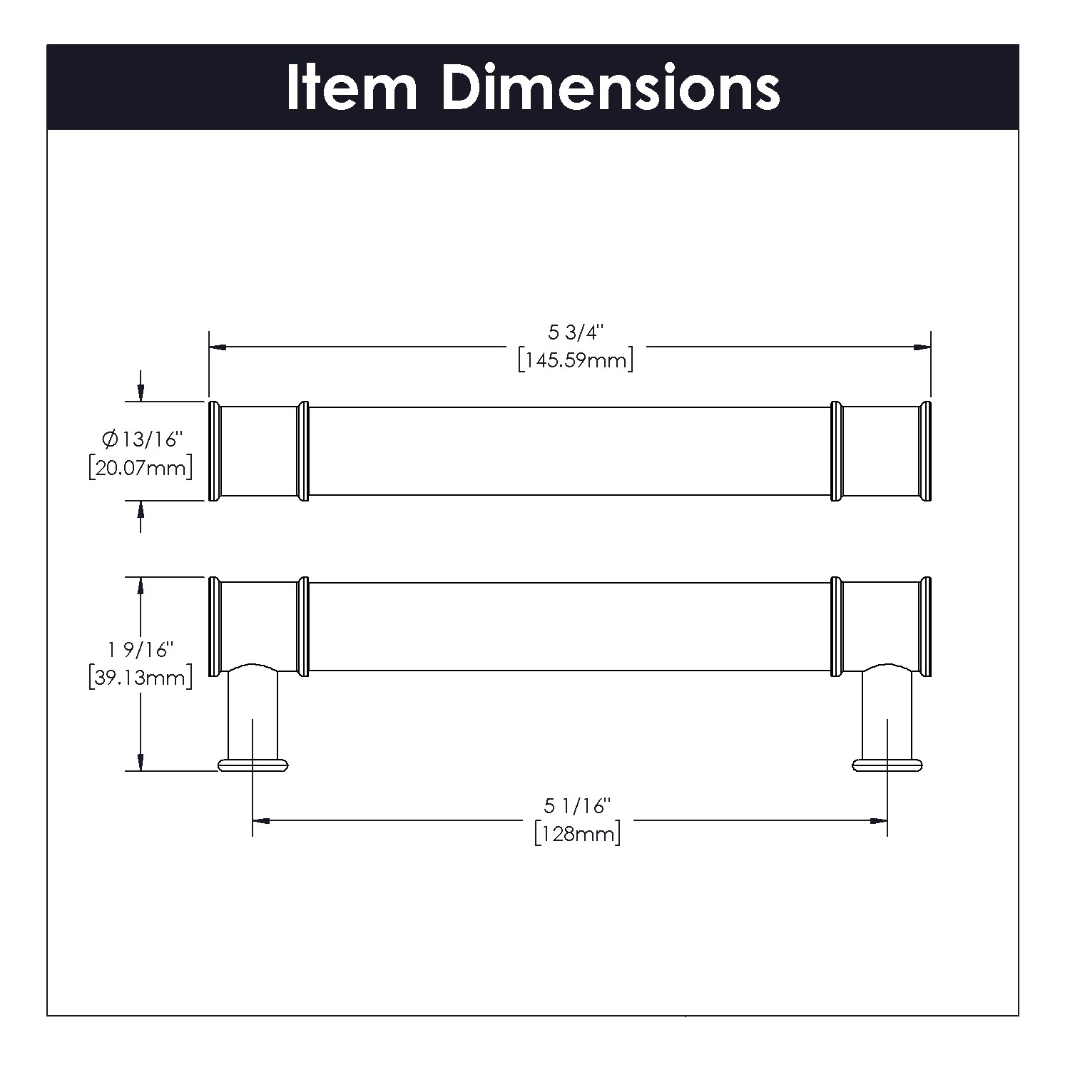 Hickory Hardware P3635-CASN Cabinet-Pulls - View #6