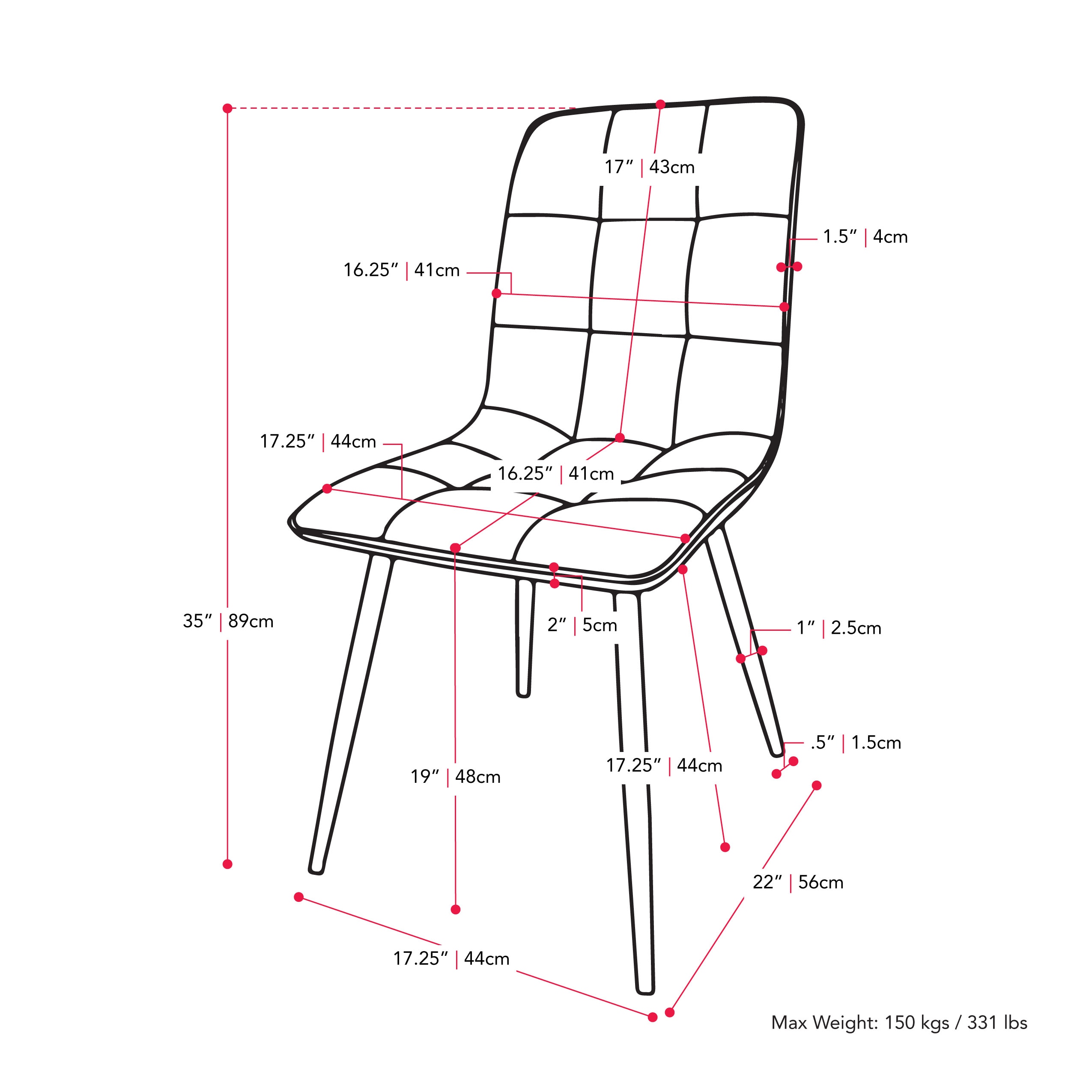 CorLiving DDW-302-C Dining-Chairs - View #9