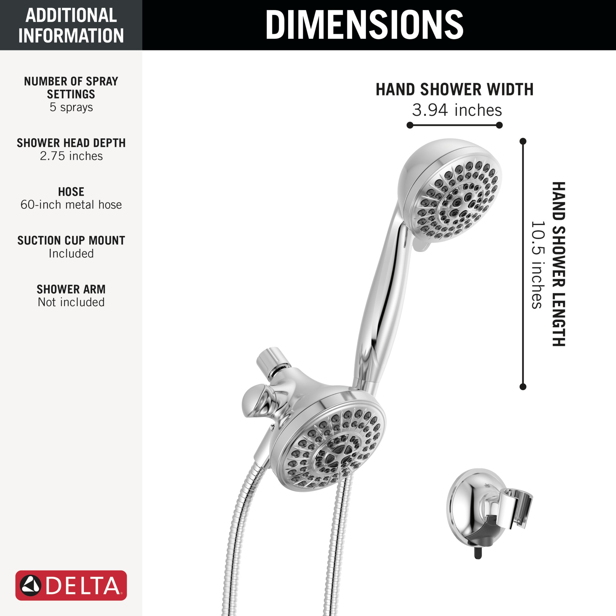 Delta 75590 Fixed-Showerhead - View #3