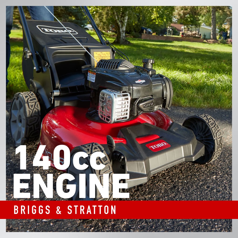 Toro Recycler 140-cc 21-in Gas Self-propelled Lawn Mower with Briggs and  Stratton Engine in the Gas Push Lawn Mowers department at