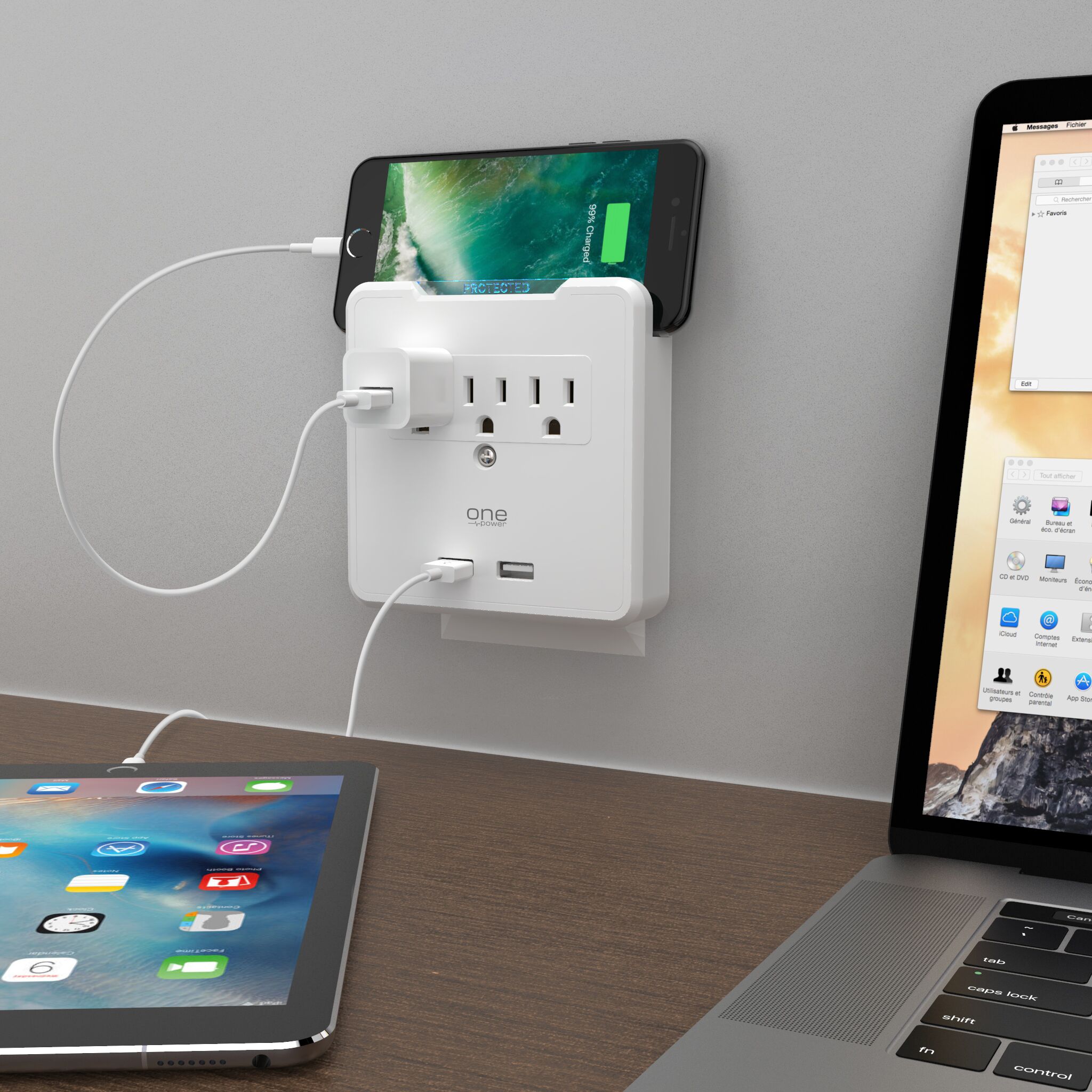 ONE Smart CE Gear PWS321 Power-Outlet-Taps - View #3