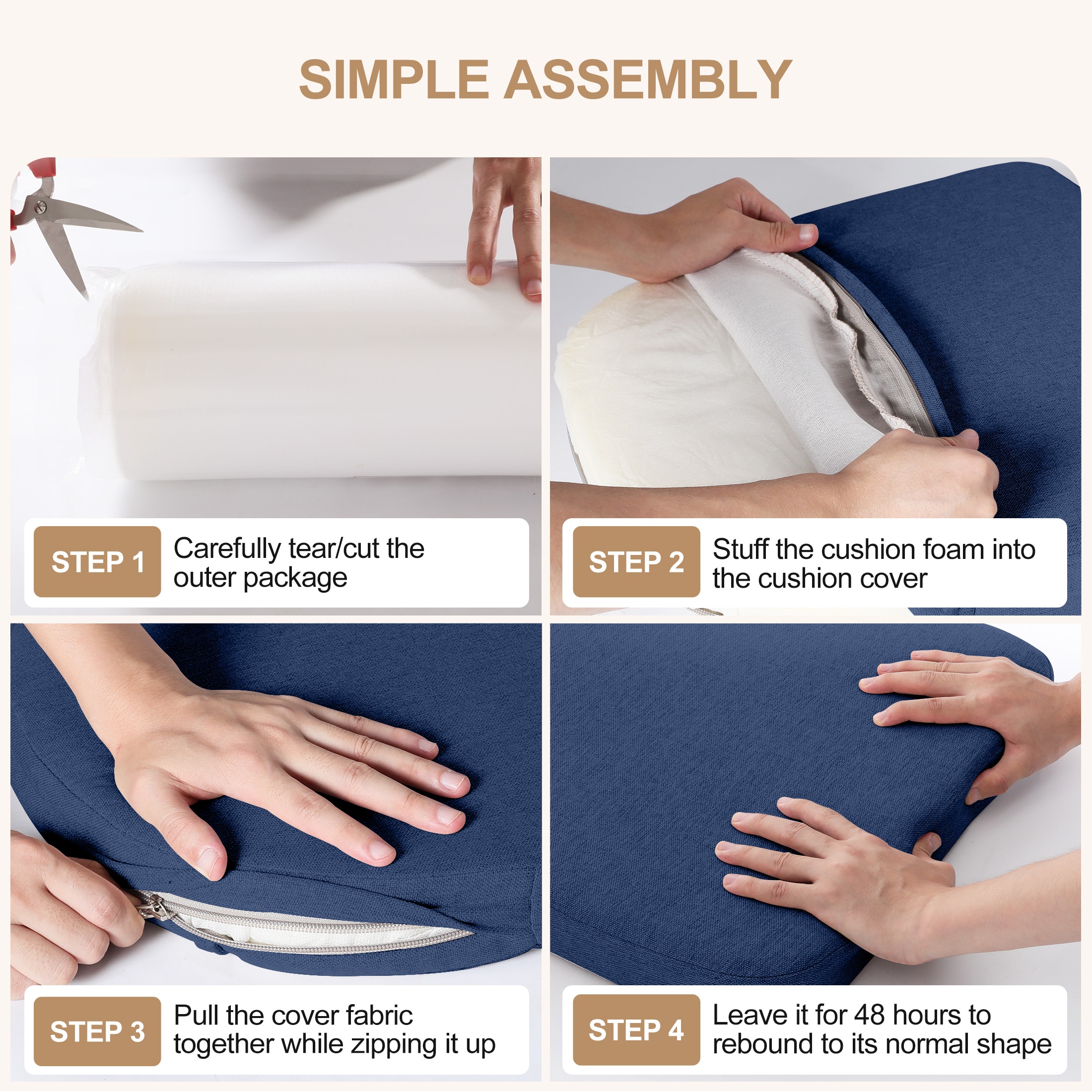 AAAAAcessories LS-DCCLU-SHENLAN-4P Indoor-Chair-Cushions - View #9