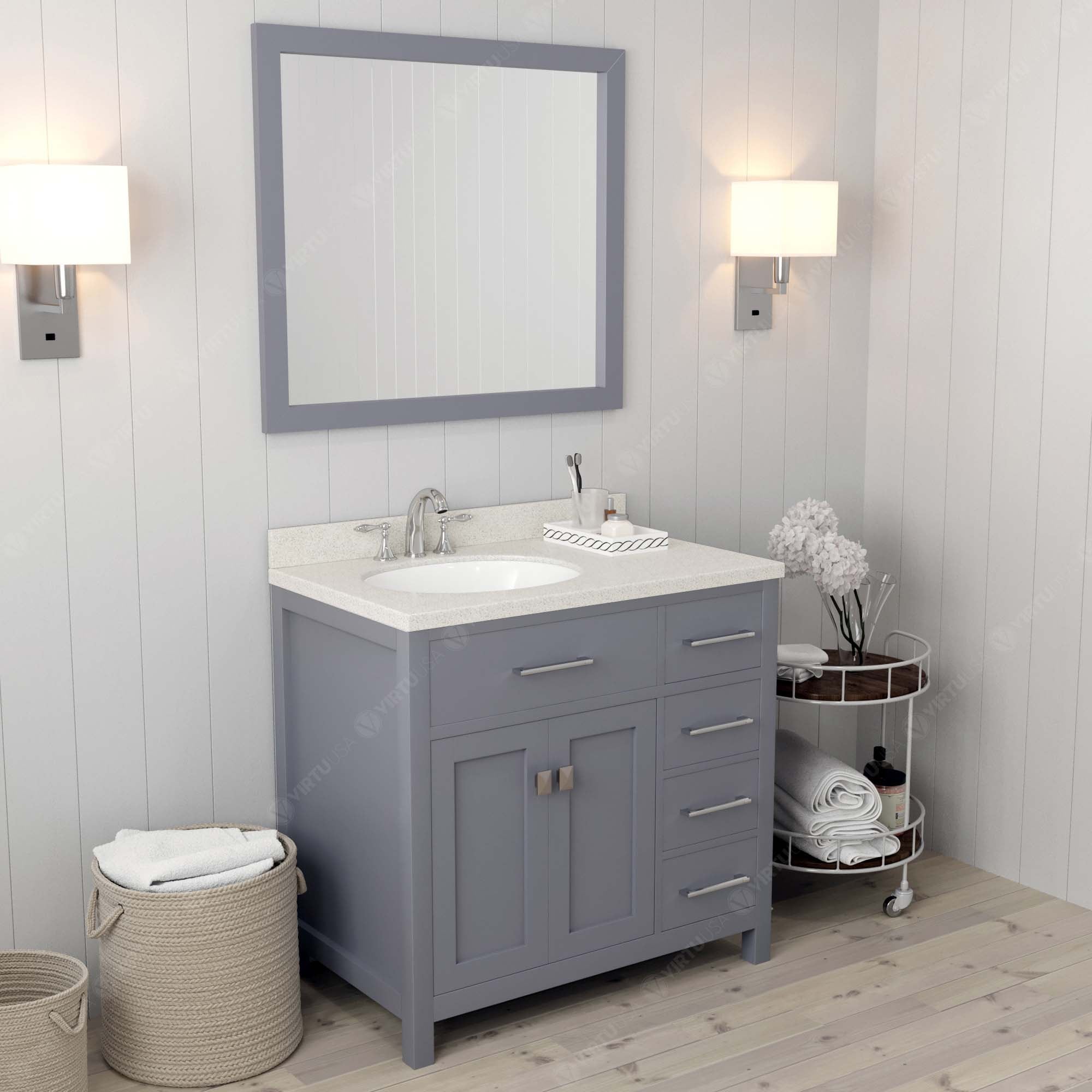 Virtu USA MS2136RDWQROGR002 Bath-Vanity-Combo - View #3