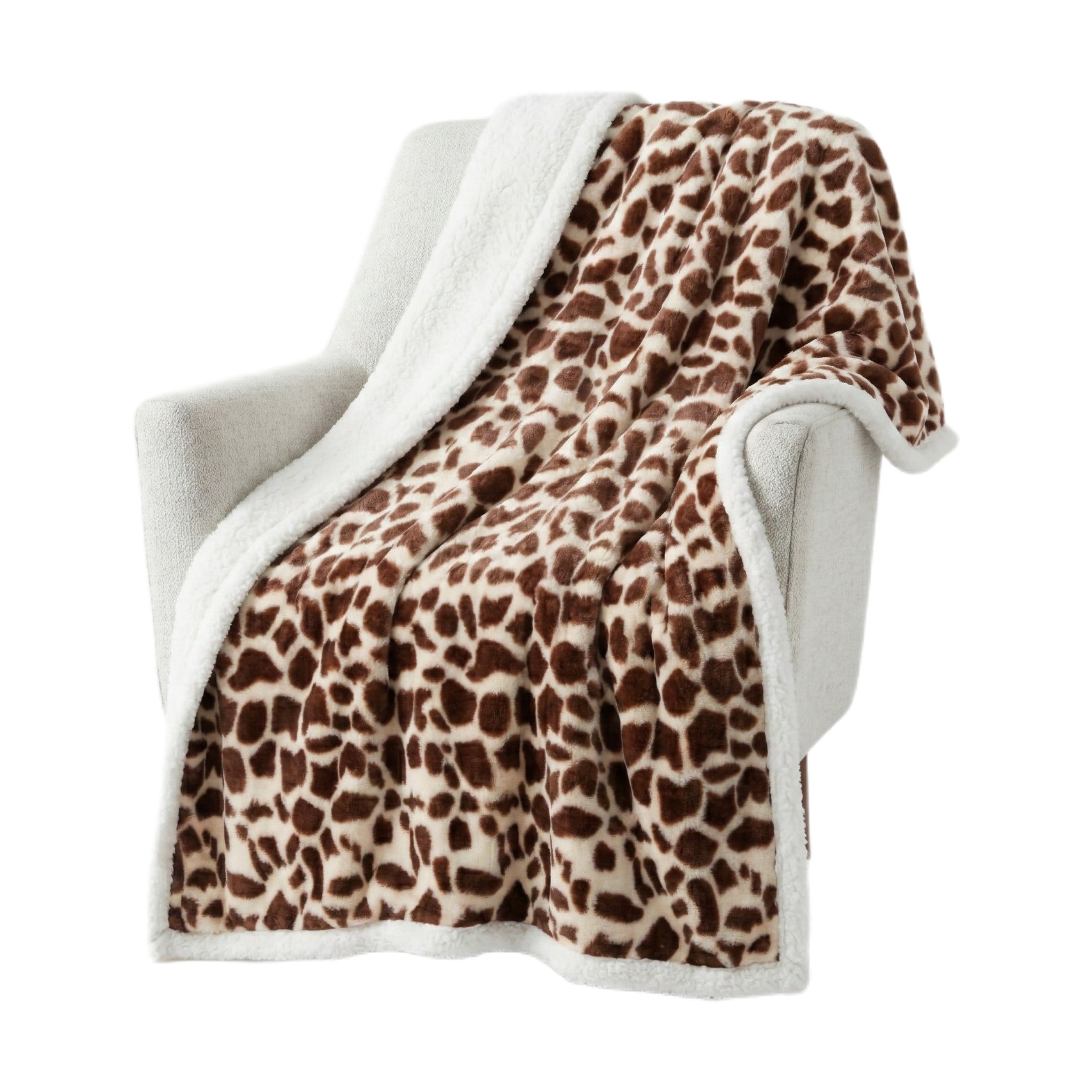 Hastings Home Blankets Giraffe 50-in x 60-in Polyester Throw