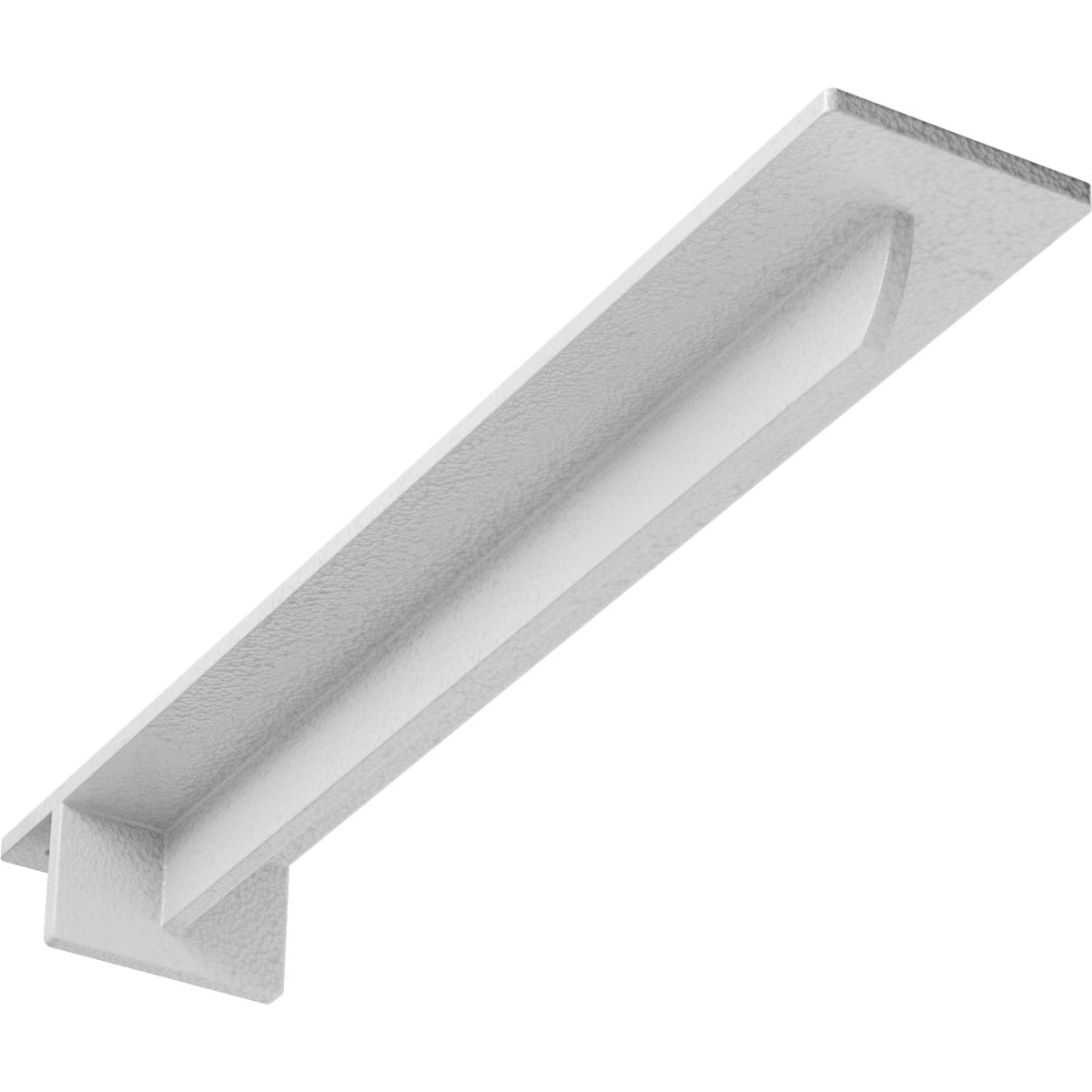 Ekena Millwork BKTM03X18X02HEHWH Heaton Hidden 18-in x 3-in x 2-in White Steel Countertop support bracket