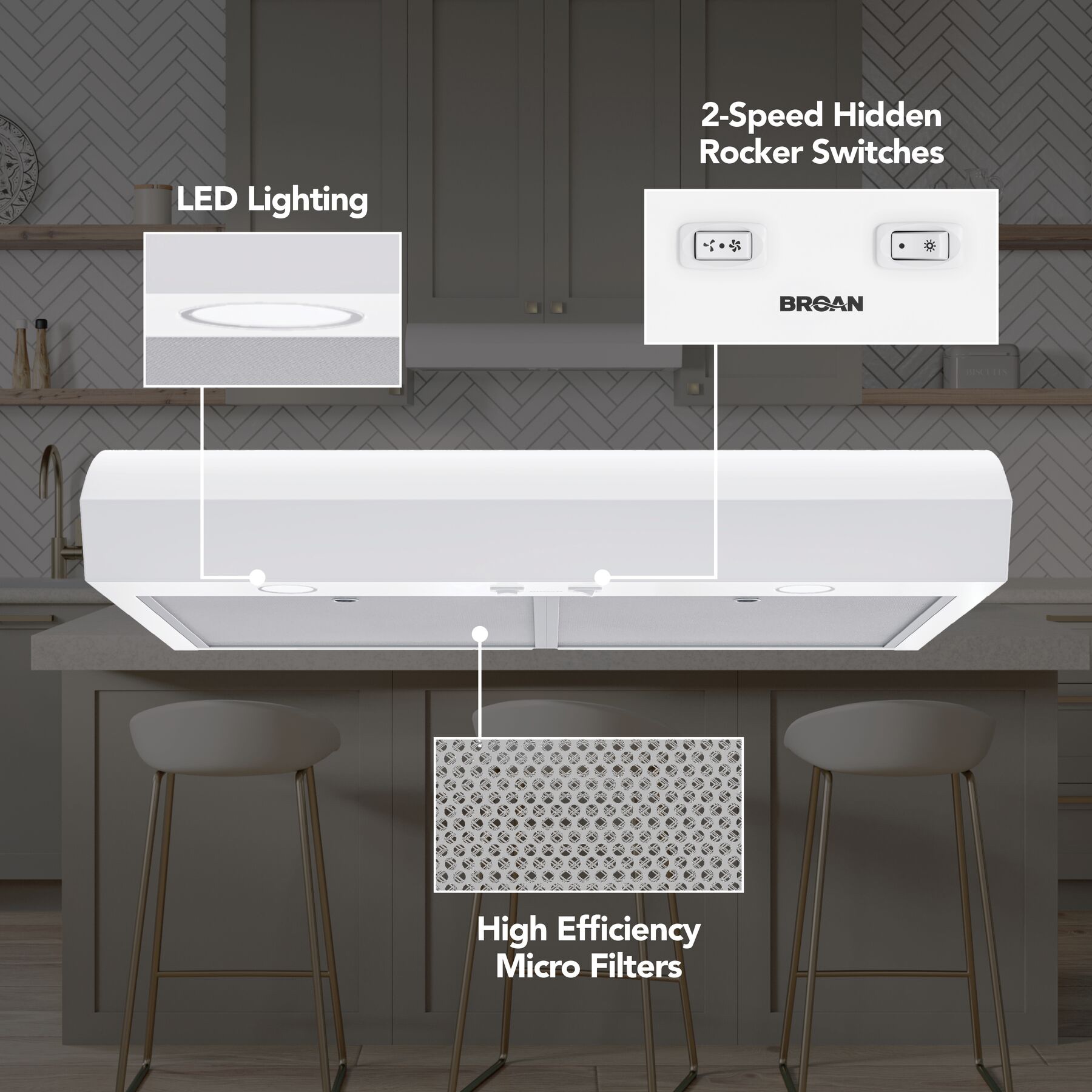 Broan MTR1303WW Undercabinet-Range-Hoods - View #2