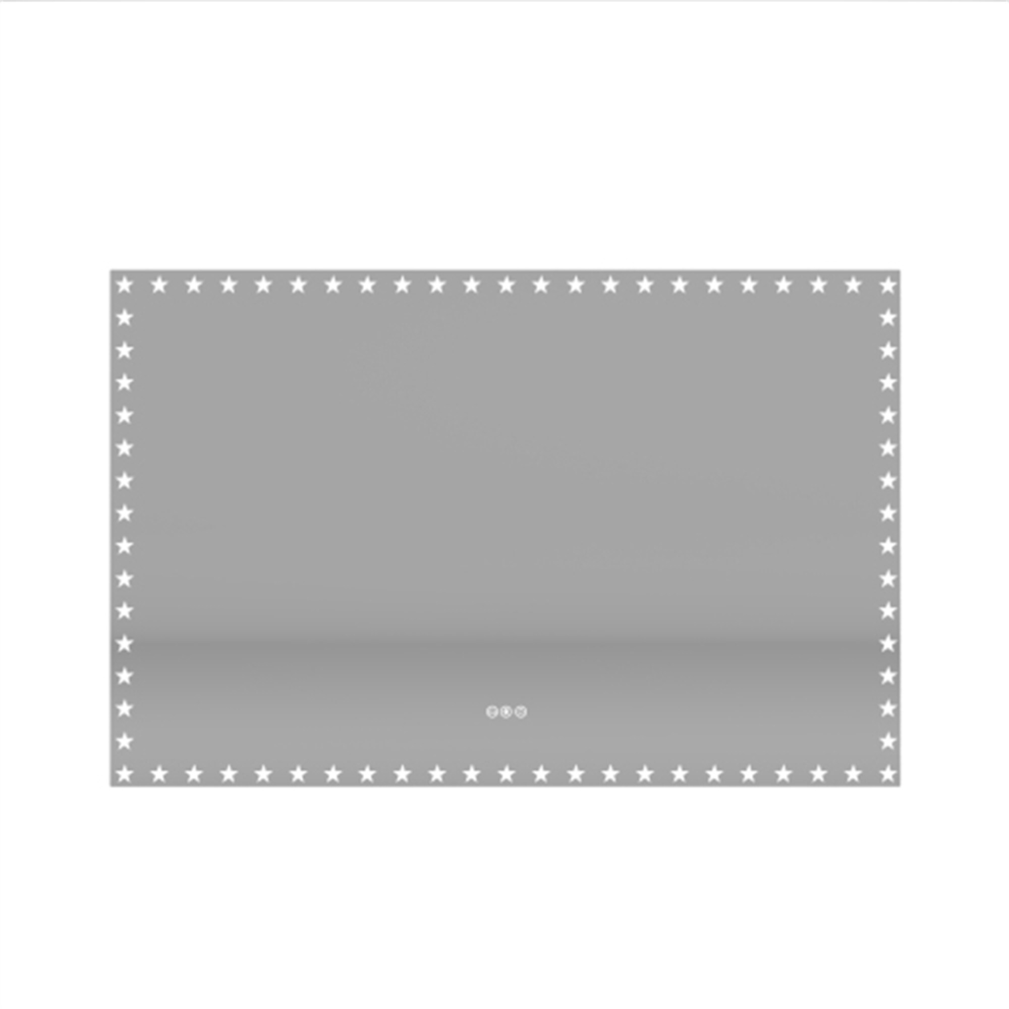 BABOOM BOM-0122115-OR Rectangular LED Bathroom Mirror 55-Inches x 36-Inches Polished Frameless Rectangle Dimmable LED Lighted Fog Free Bathroom Vanity Mirror ( White )