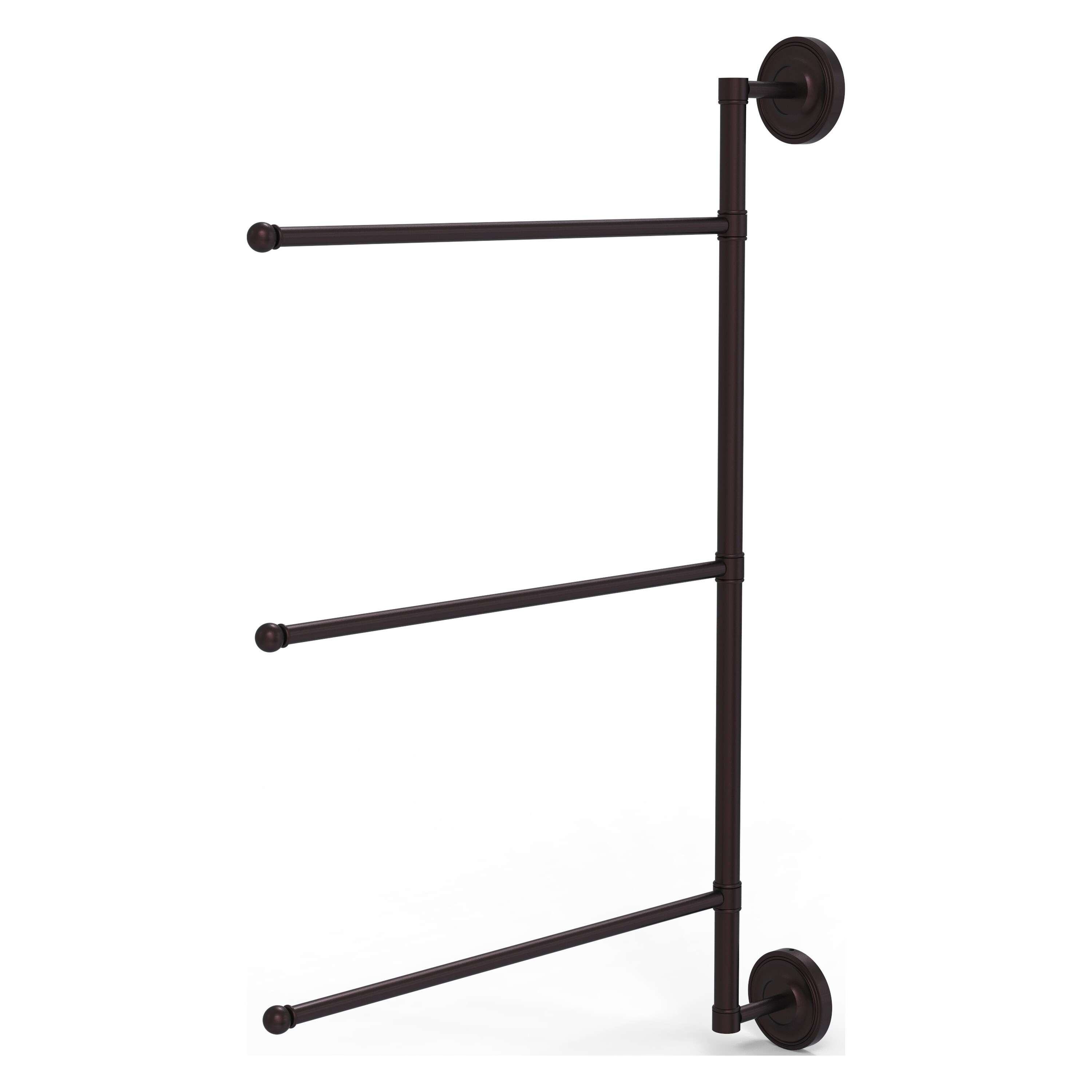 Allied Brass PR-27/3/16/28-ABZ Prestige Regal 28-in Antique Bronze Wall mount Single Towel Bar
