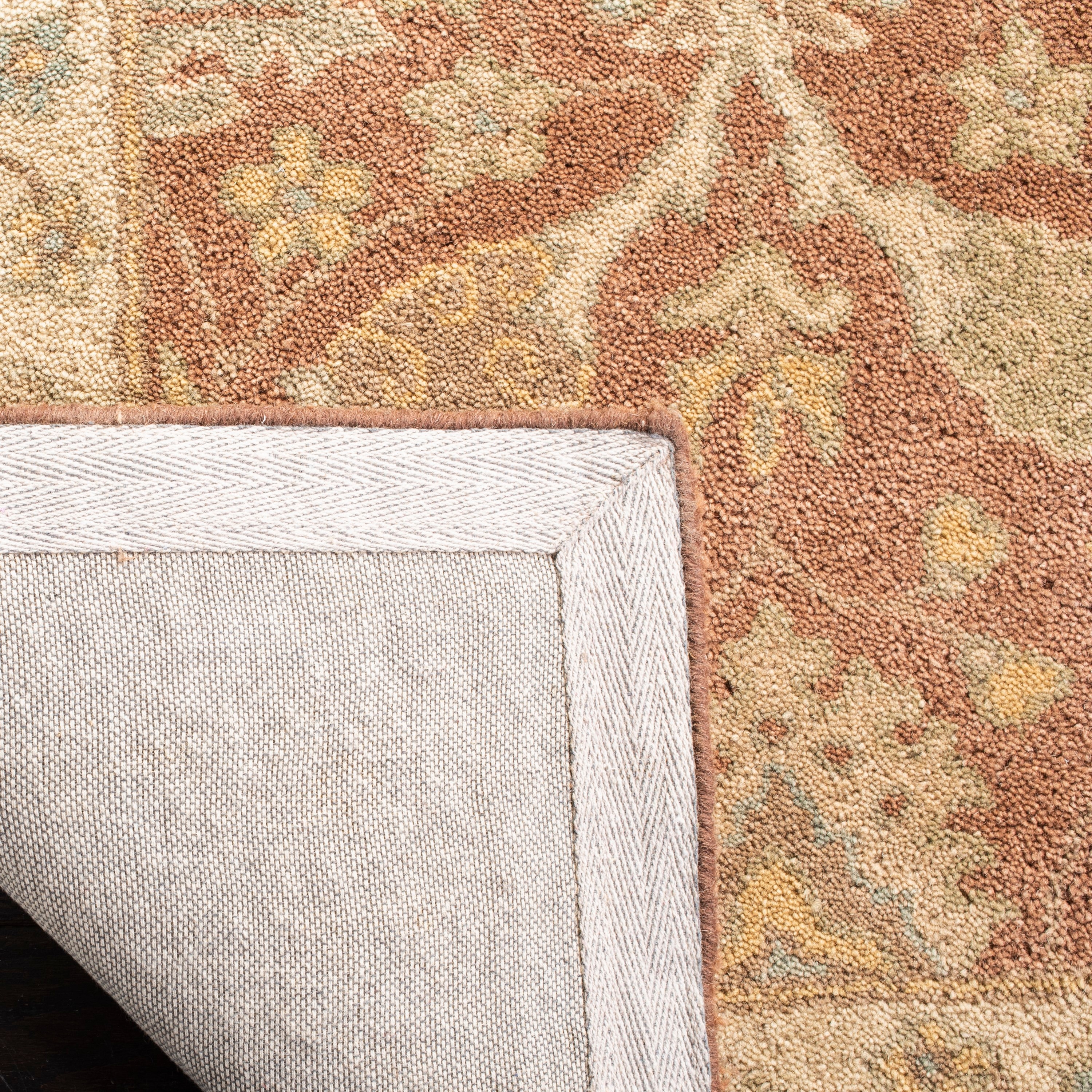 Handmade Brown and Taupe Wool Runner Rug