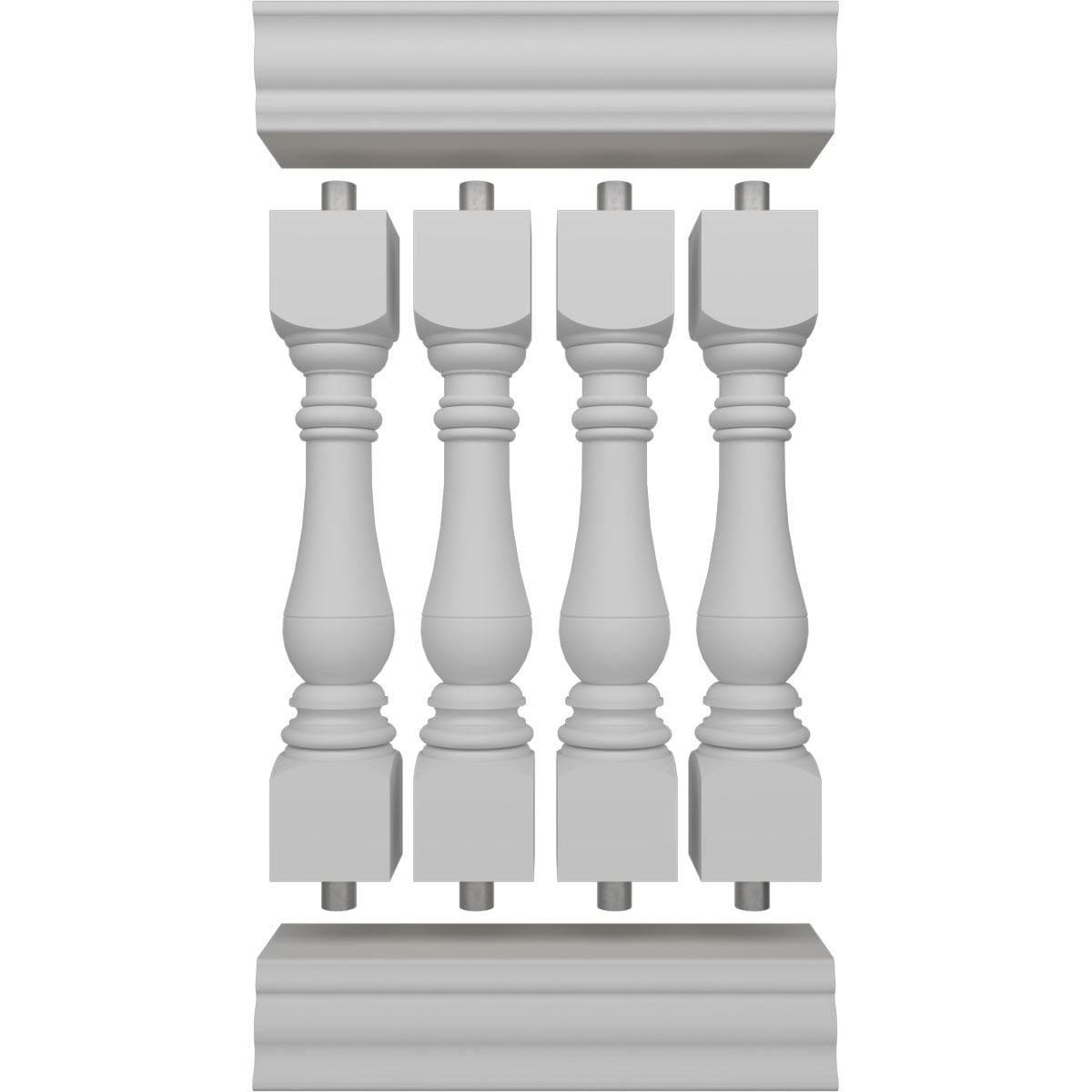 Ekena Millwork BALK42X024BRA railings - View #5