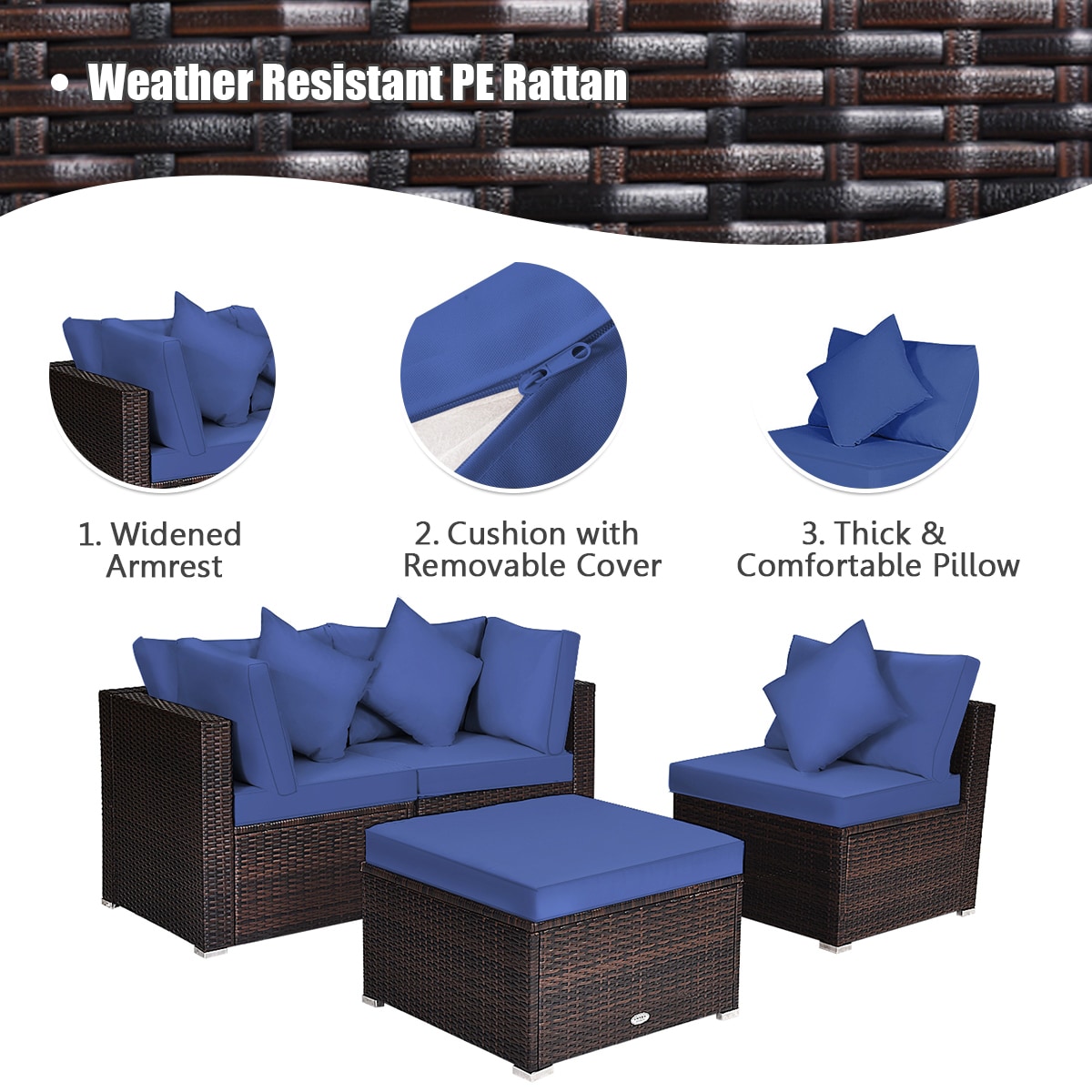 Forclover HYFE-66750ANY Patio-Conversation-Sets - View #6