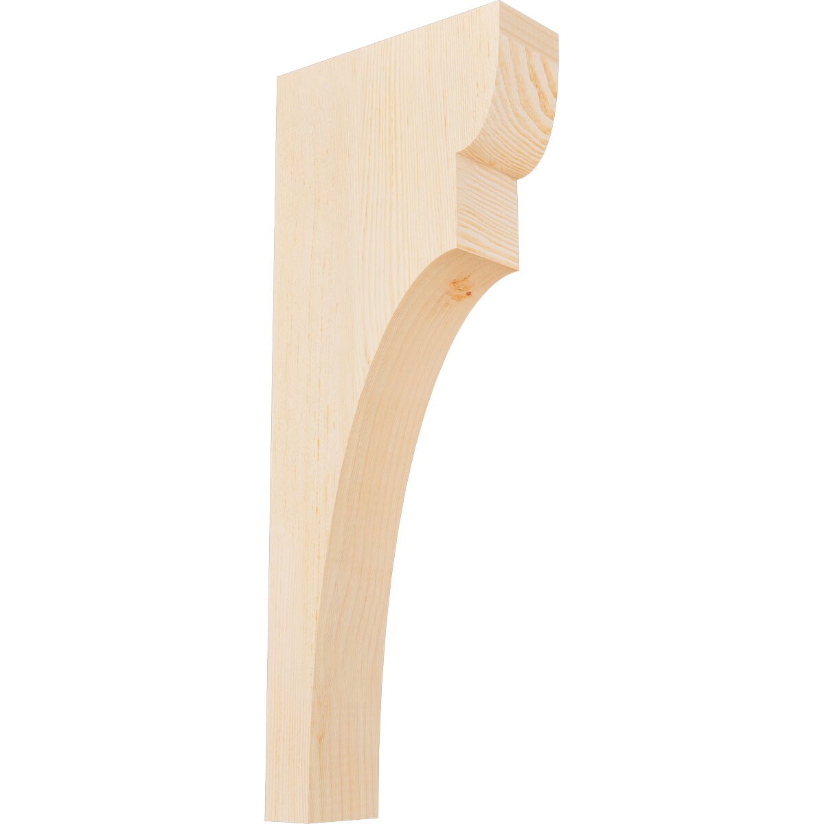 Ekena Millwork COR04X10X26YOR00SDF 3-1/2-in x 10-in x 26-in Yorktown Unfinished Douglas fir Wood Paintable/Stainable Corbel