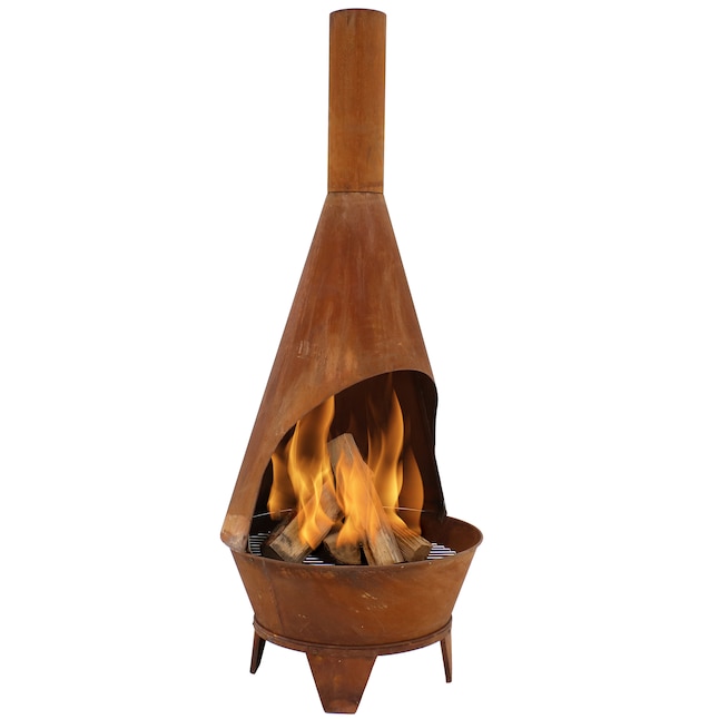 Sunnydaze Decor 75 In H X 30 D, Chiminea Or Fire Pit For Heat