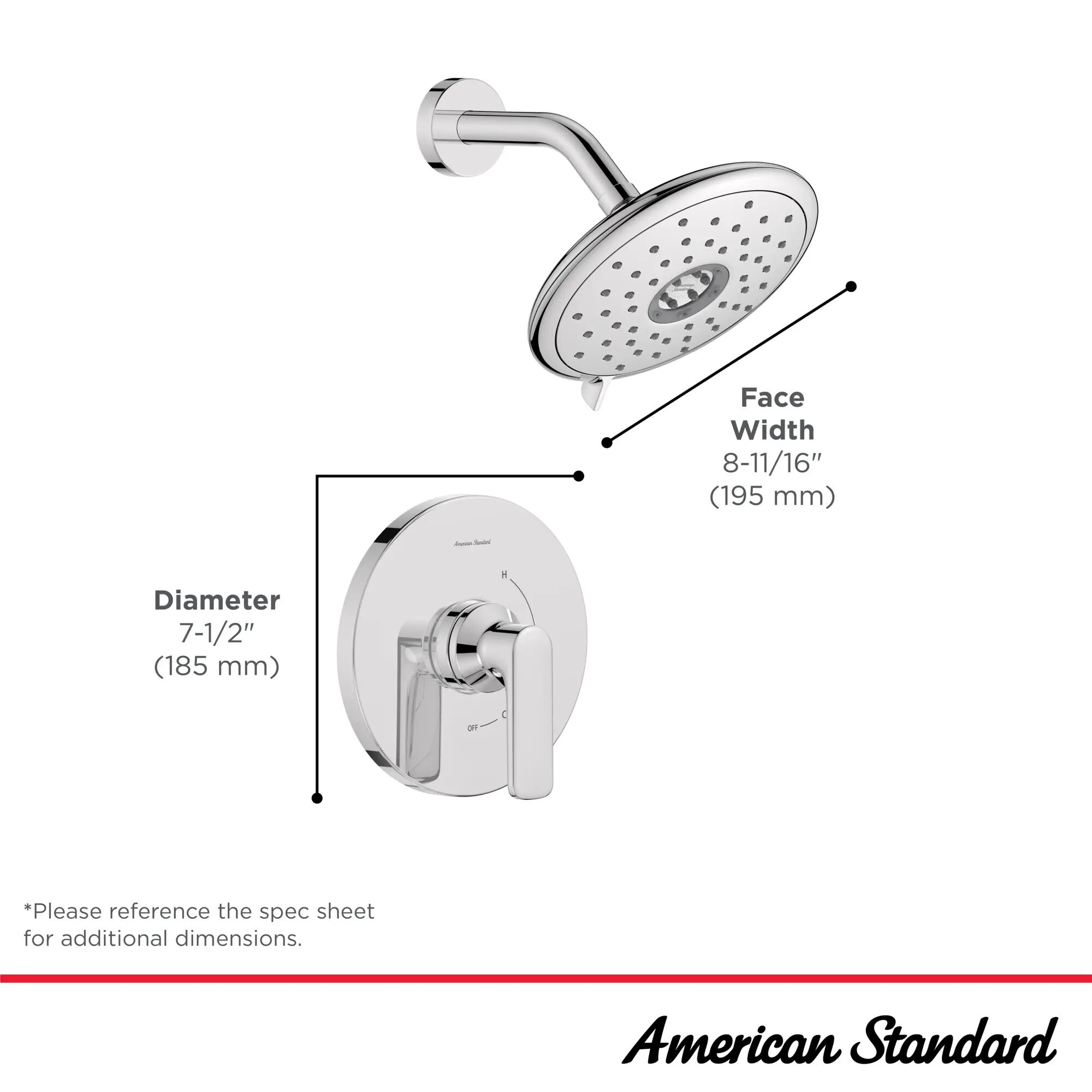 American Standard TU061507.002 Bath-Shower-Facc - View #9