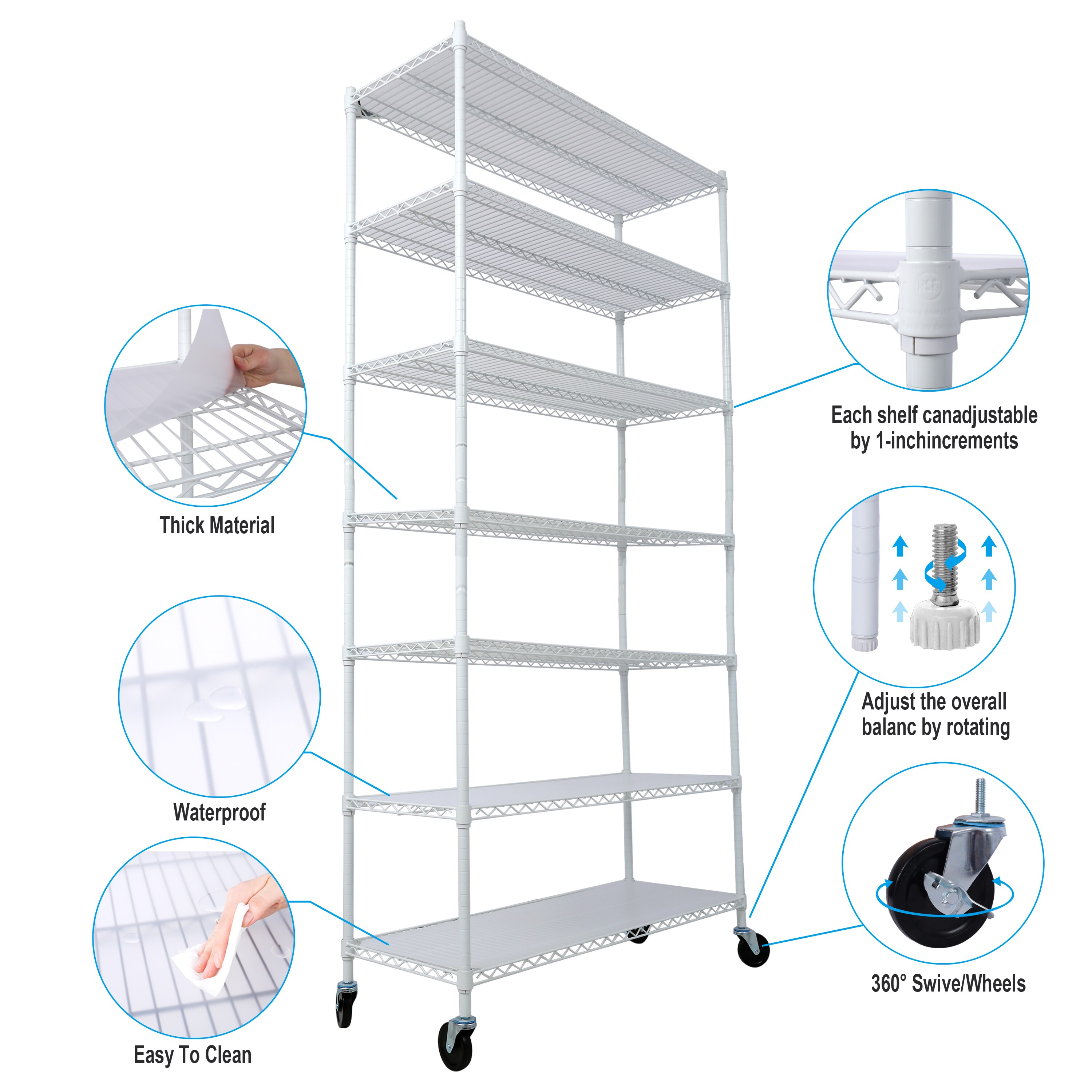 Kahomvis GH-QPS4-134 Free-Standing-Shelving - View #4