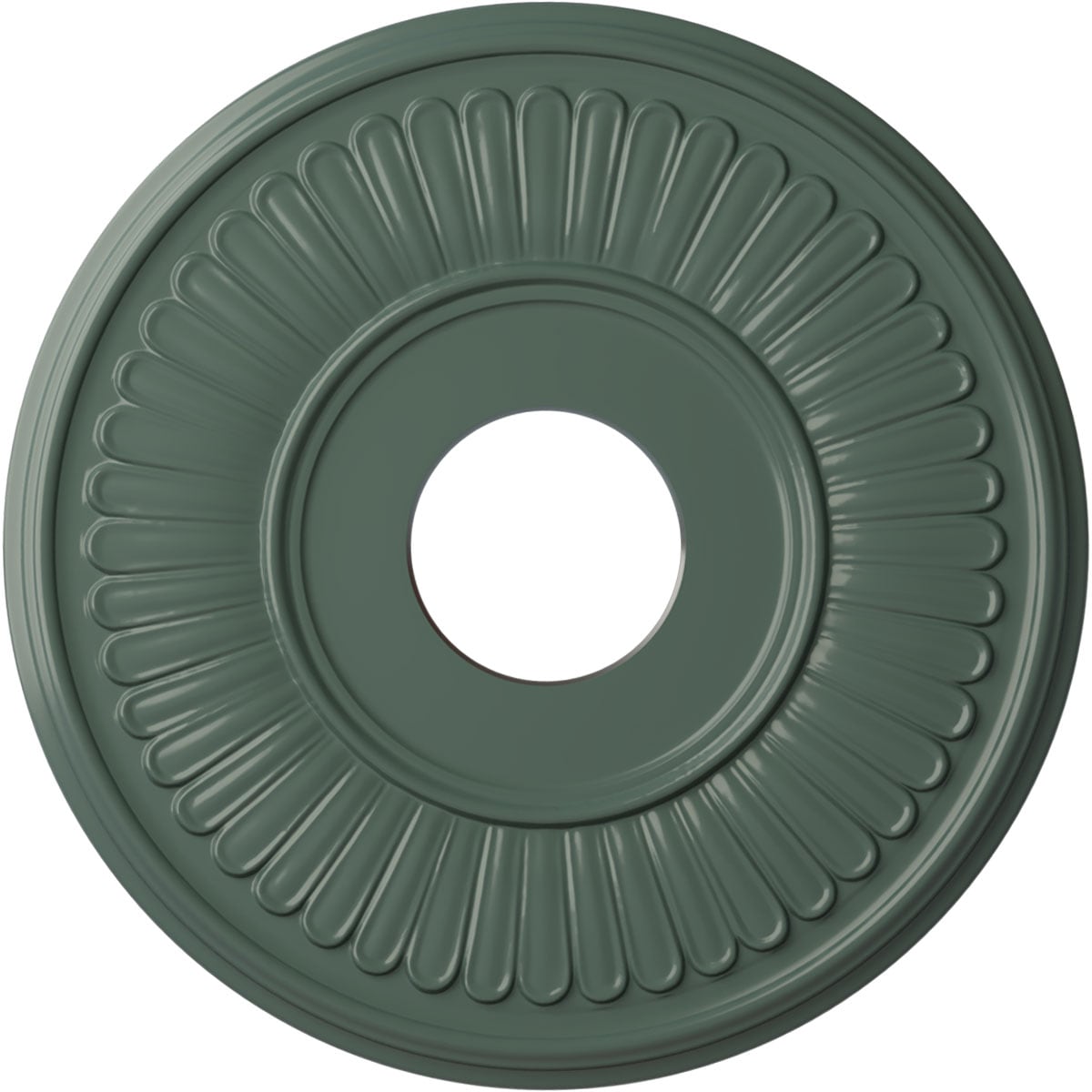 Ekena Millwork CM15BECBF Berkshire 15.75-in W x 15.75-in L Painted Cloud Burst Polyurethane Whole Ceiling Medallion