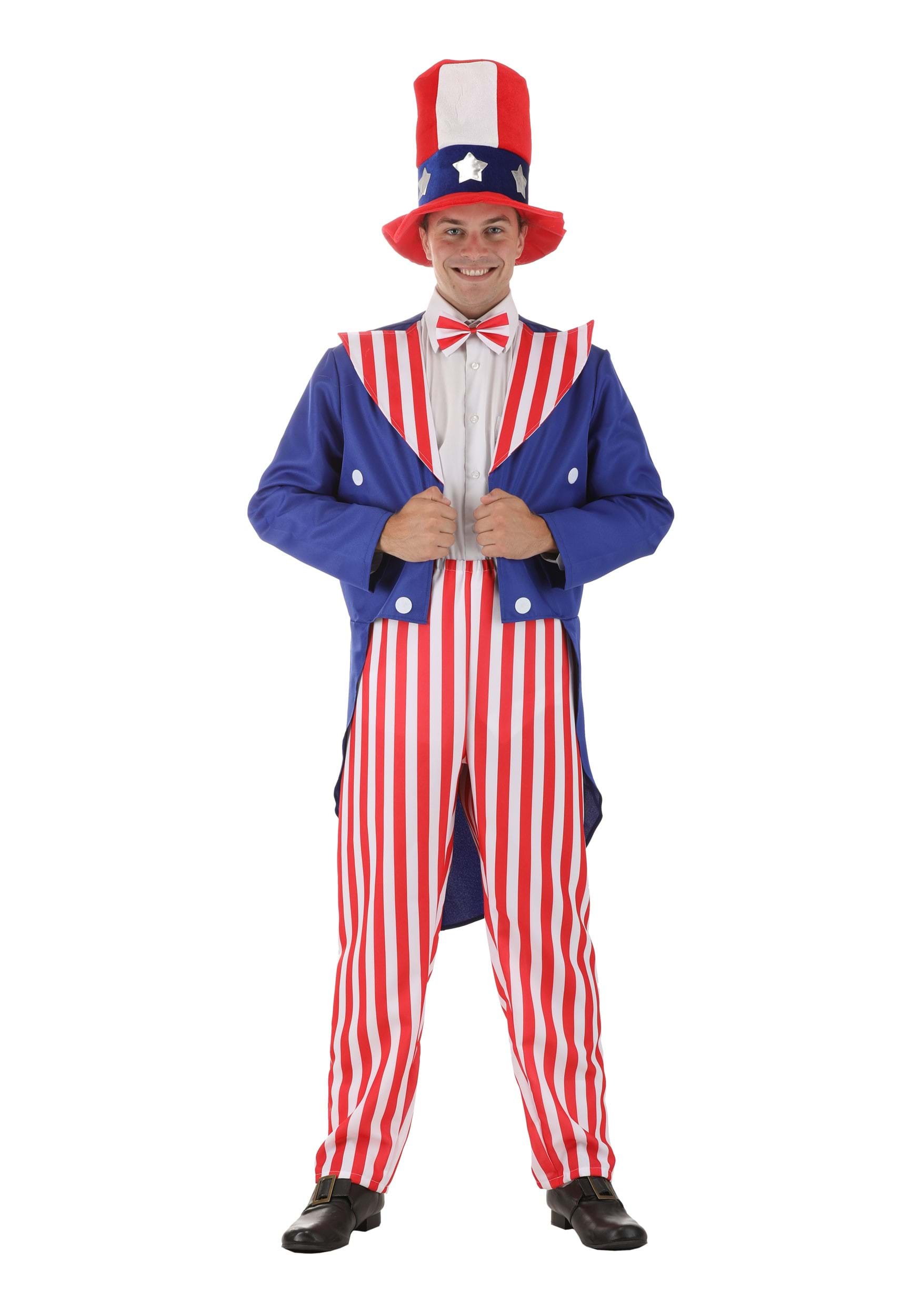 HalloweenCostumes.com FUN4537AD-S FUN Costumes Deluxe Uncle Sam Costume for Men Small