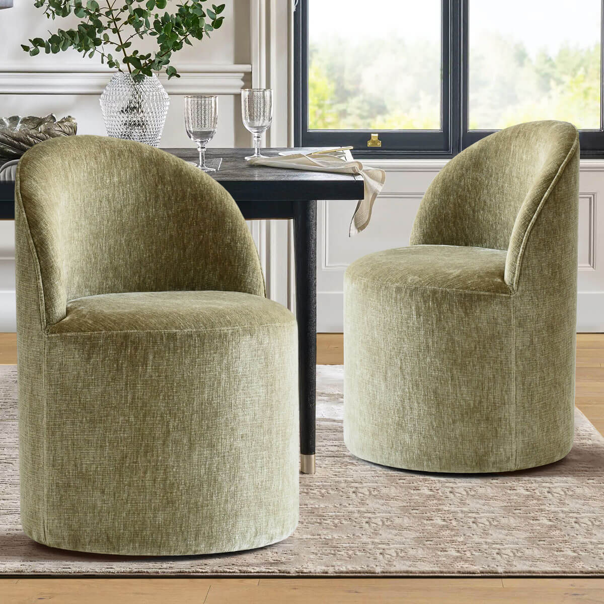 Maison Boucle DORIS-CHAIR-LGREEN-2 Dining-Chairs - View #2