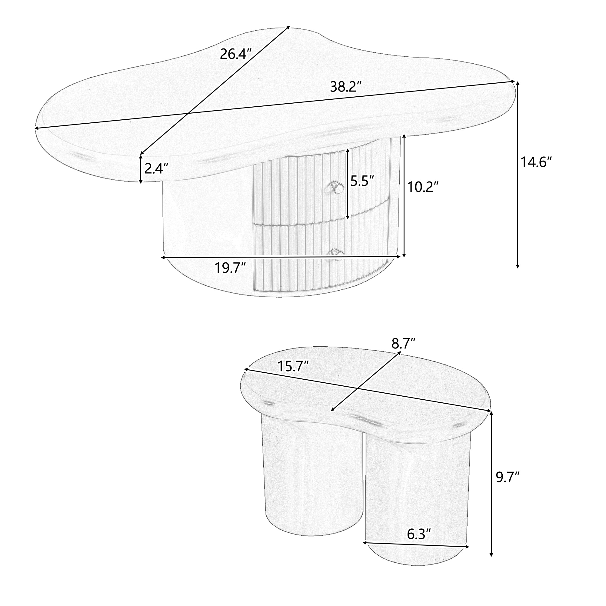 ModernLuxe L3P-SJ000128AAK Coffee-Tables - View #16