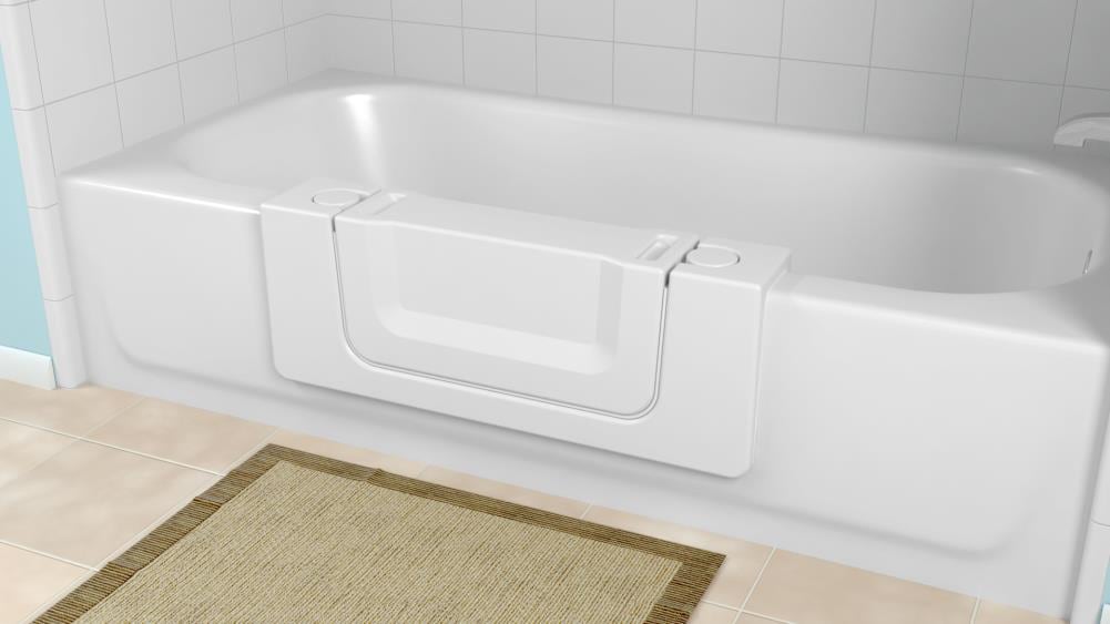 Cleancut Wide White Convertible Bathtub, Bathtub Hot Tub Conversion Kit