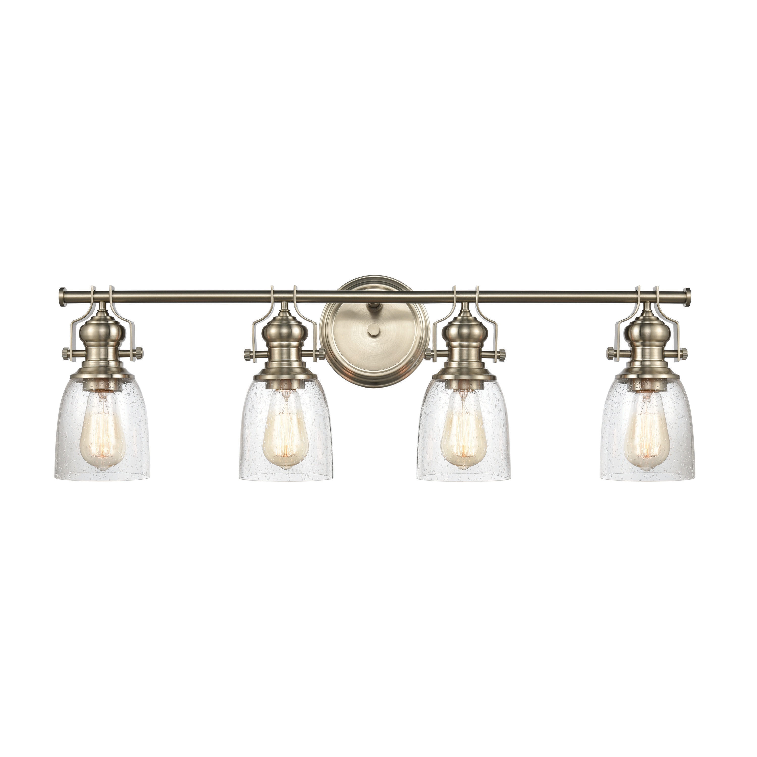 Westmore by ELK Lighting LWVL-220308028 Chiserly 32-in 4 -Light Satin Nickel Transitional Vanity light